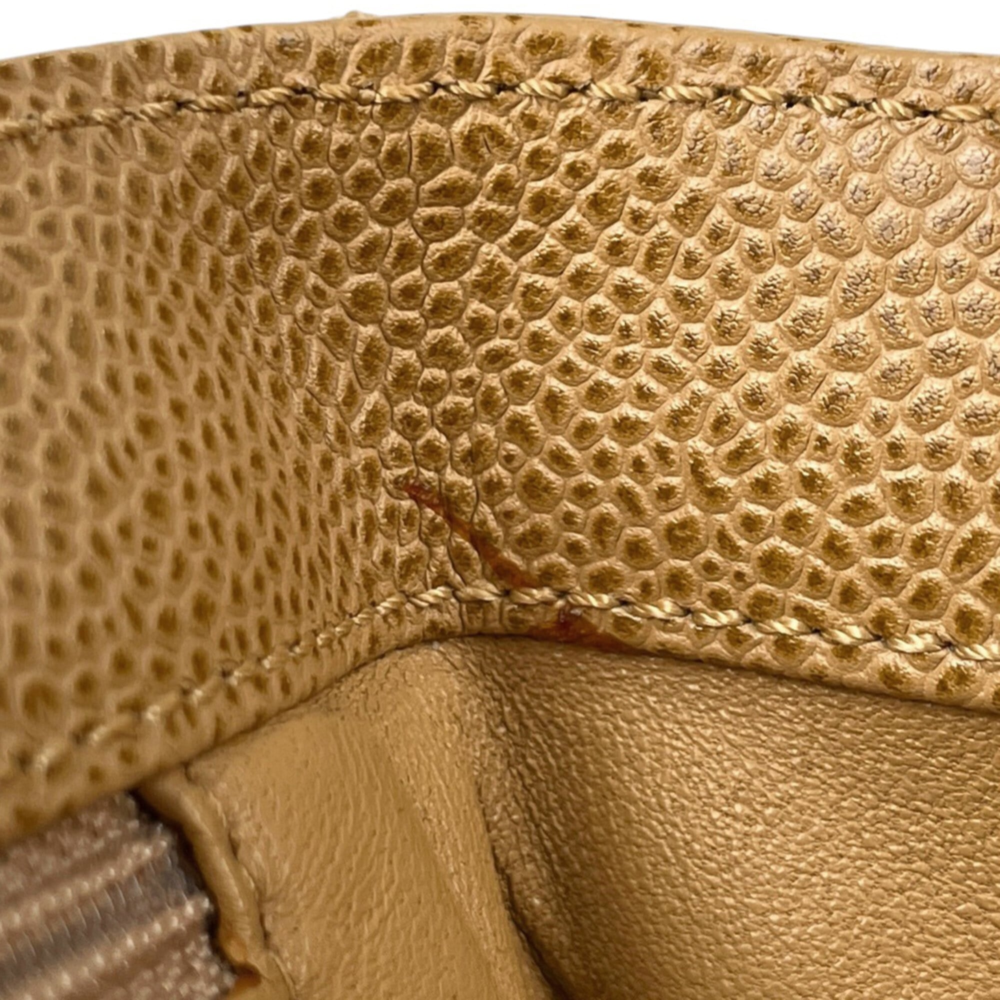 Chanel Matelasse Brown Grained Calfskin Handbag Tote Bag (Pre-Owned)