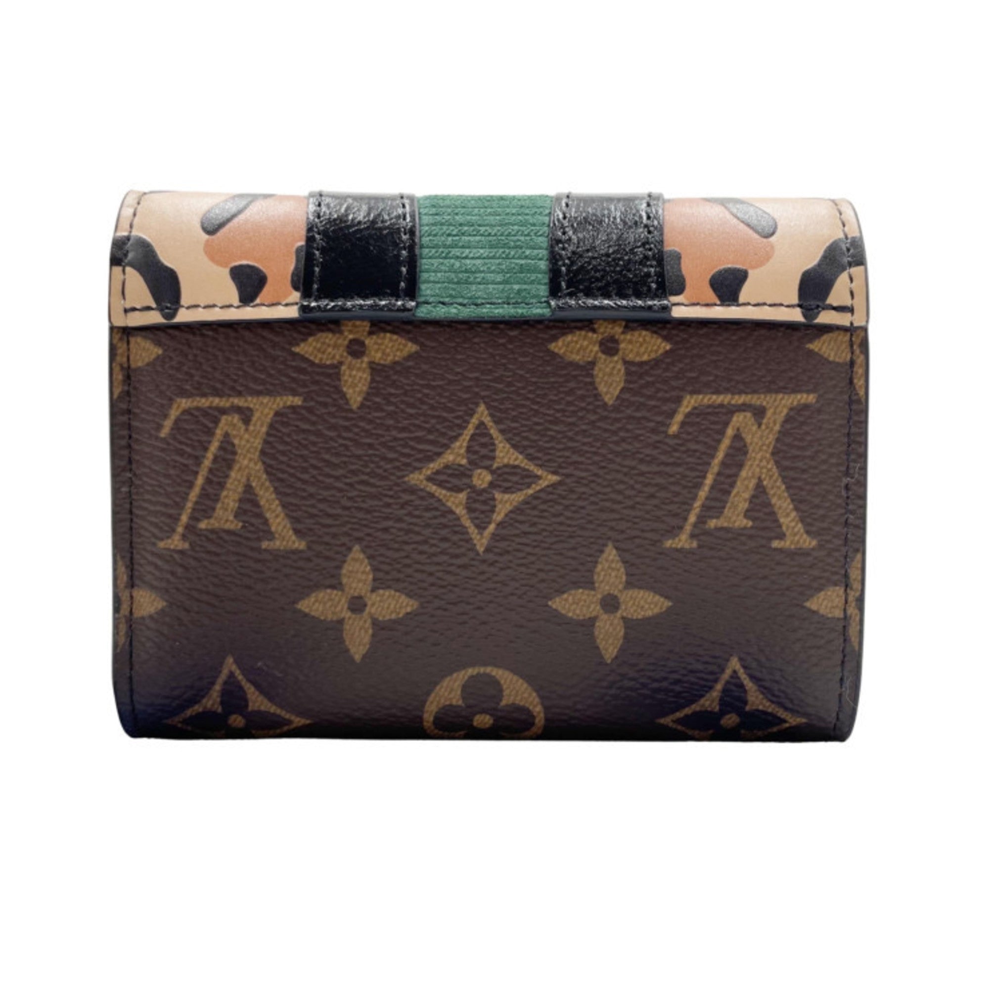 Louis Vuitton Brown Pvc Cuir Ombre Leather Wallet (Tri-Fold) (Pre-Owned)