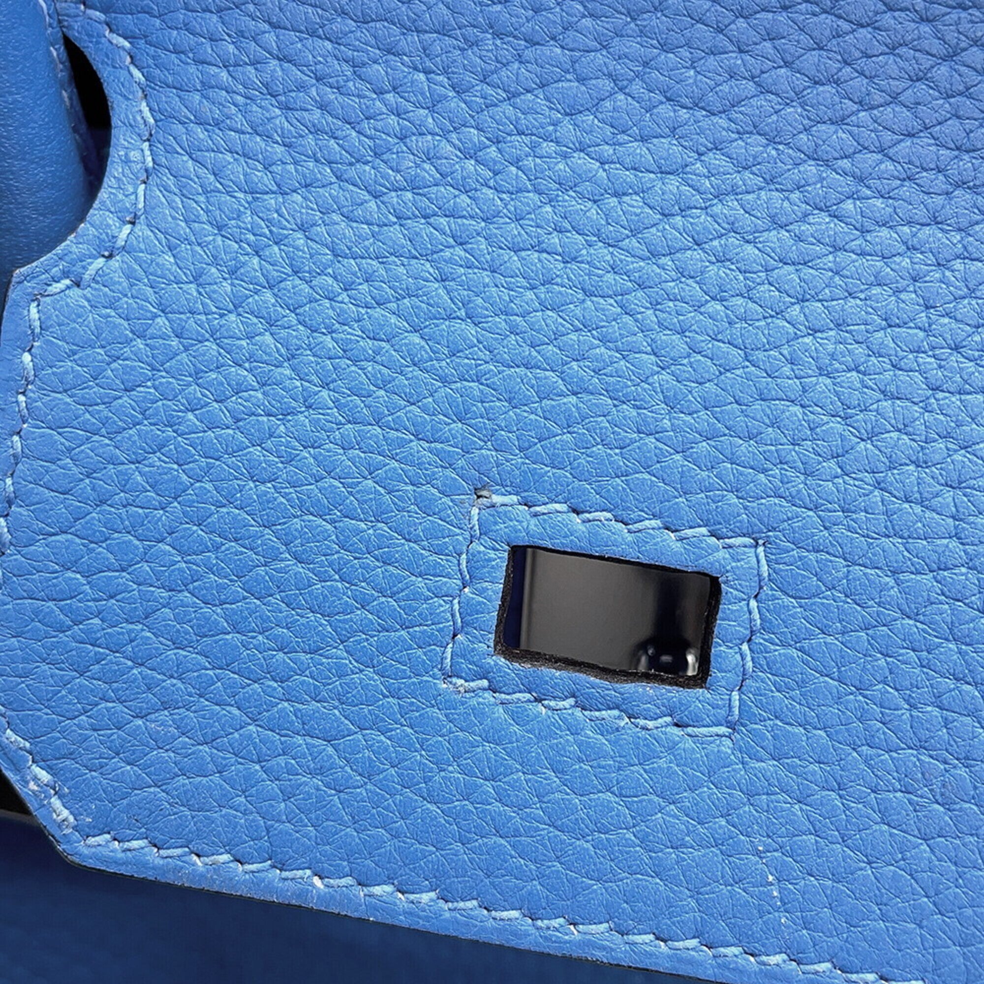 Hermes Birkin Blue Paradise Taurillon Clemence Leather Handbag (Pre-Owned)