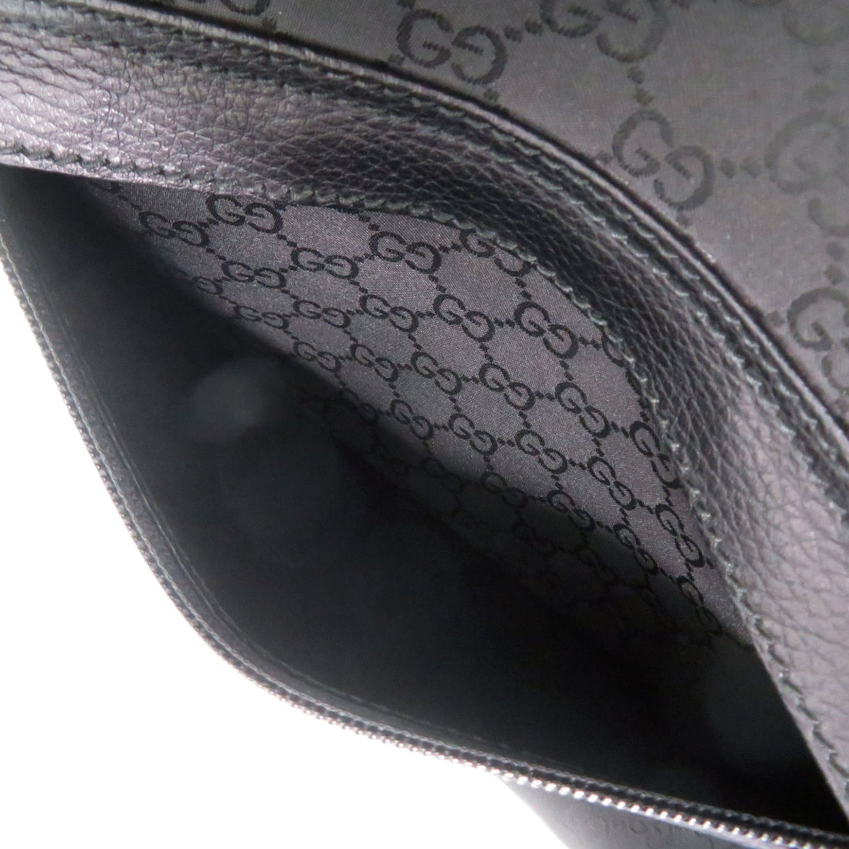 Gucci Black Nylon Leather Tote Bag (Pre-Owned)