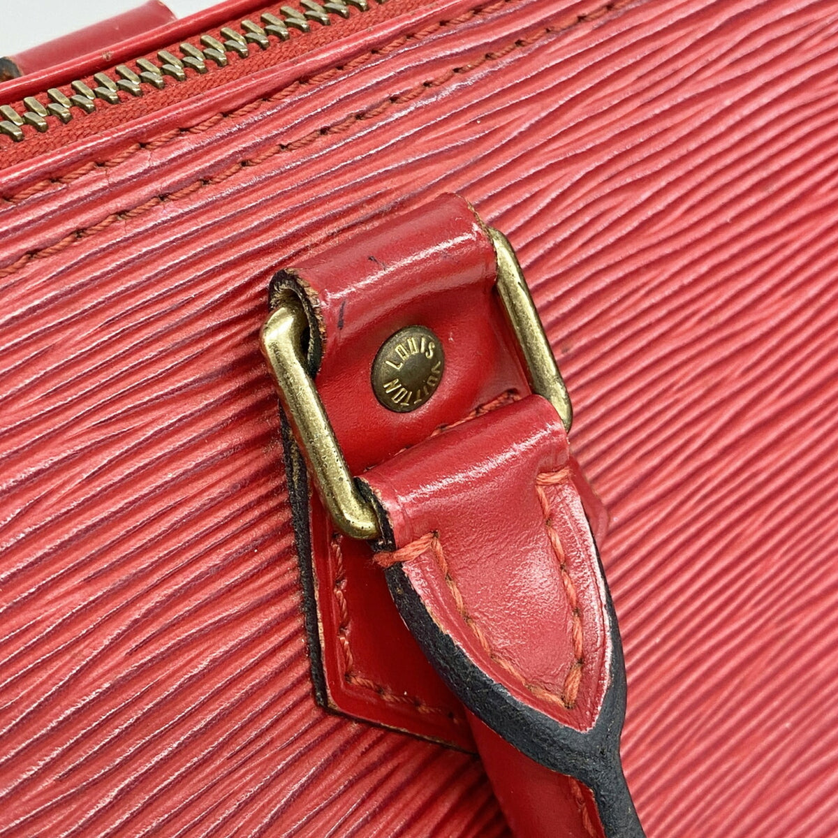 Louis Vuitton Castilian Red Handbag (Pre-Owned)