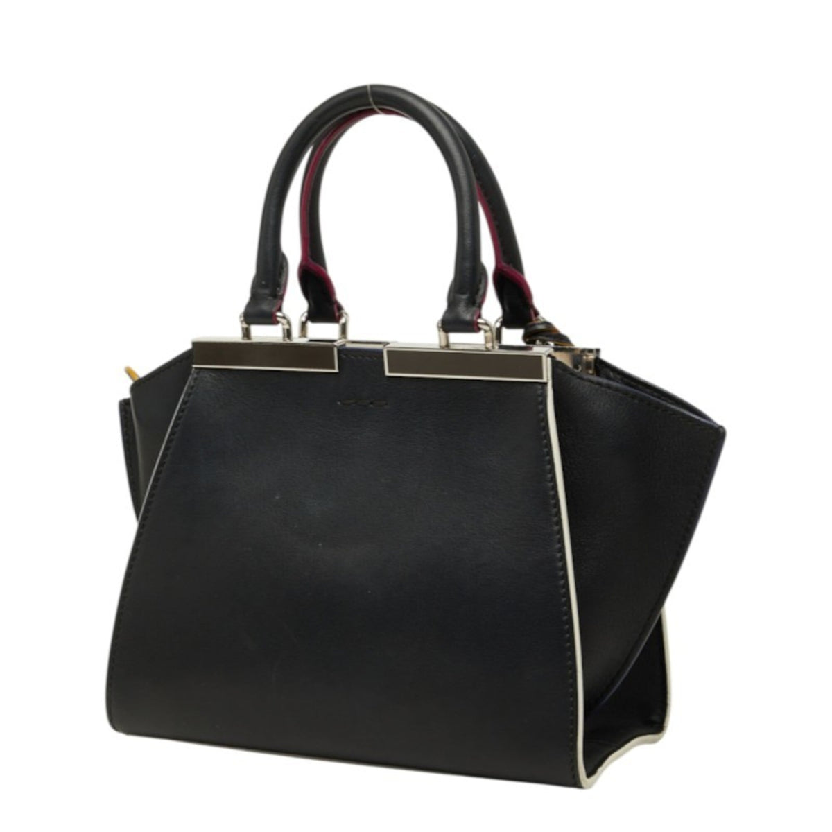 Fendi Black Leather Handbag Shoulder Bag (Pre-Owned)