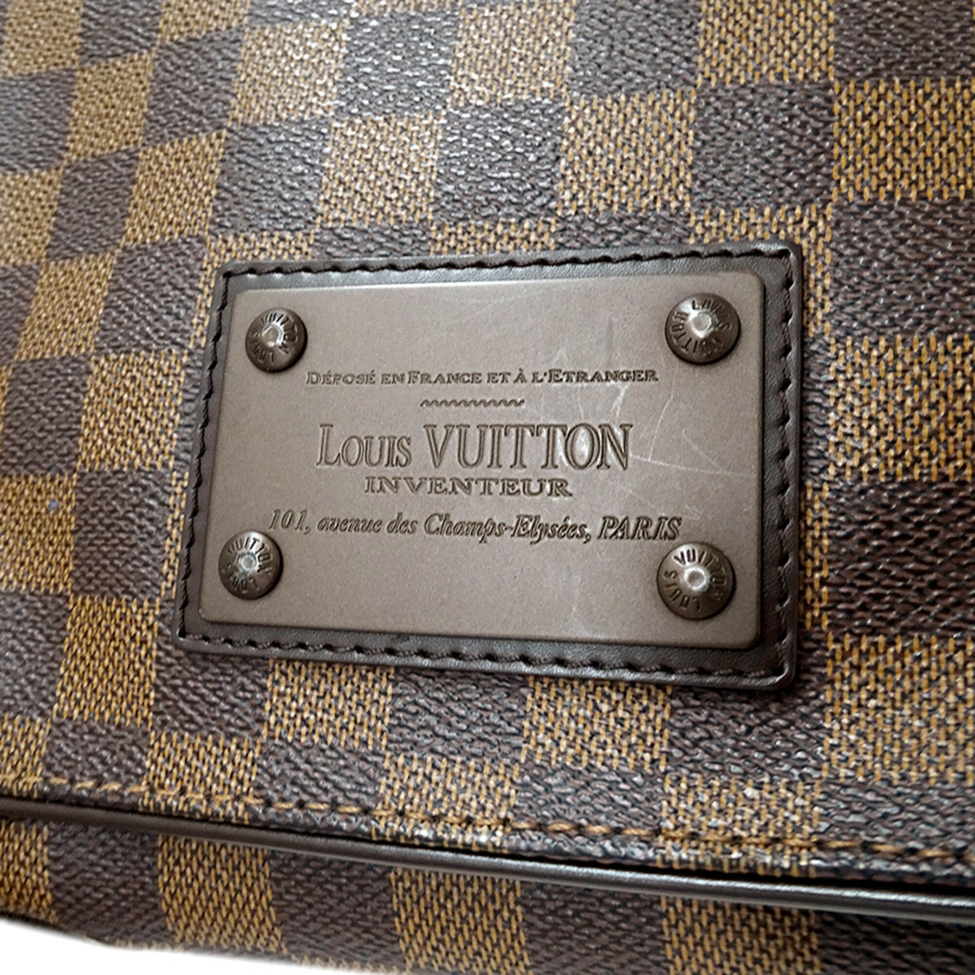 Louis Vuitton Brown Damier Canvas Galle Damier Canvas Handbag Shoulder Bag (Pre-Owned)