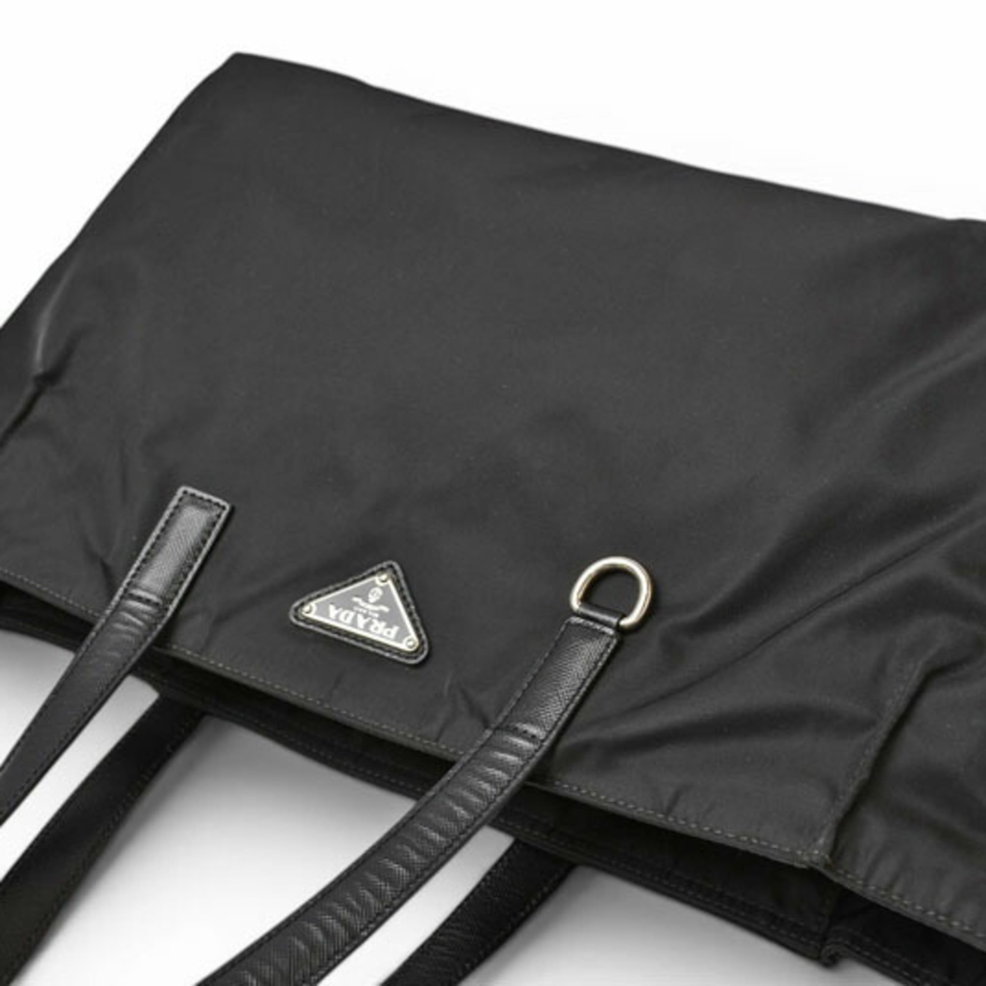 Prada Black Nero Nylon Tote Bag (Pre-Owned)