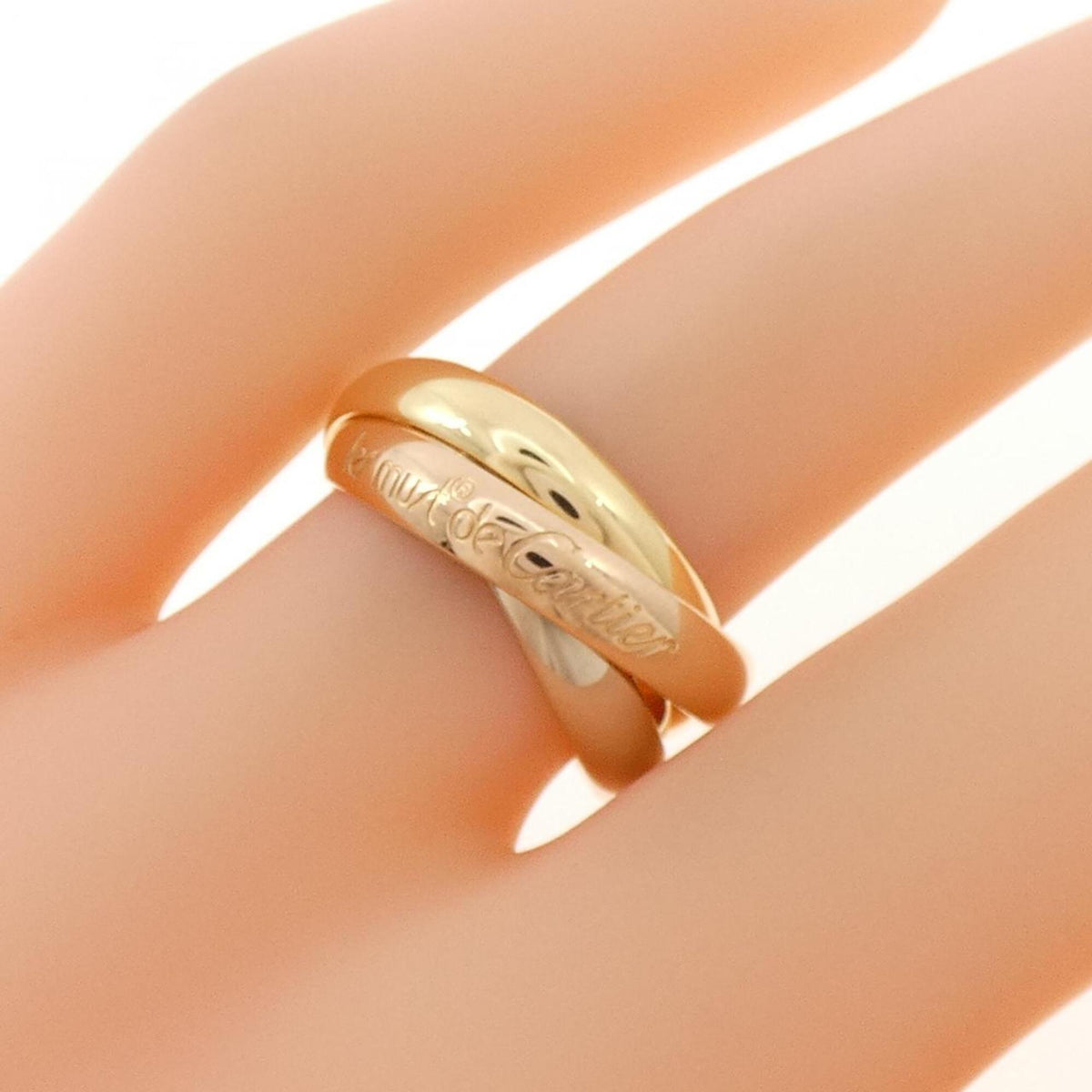 Cartier Trinity Yellow Gold (18K) Pink Gold (18K) White Gold (18K) Band Ring (Pre-Owned)
