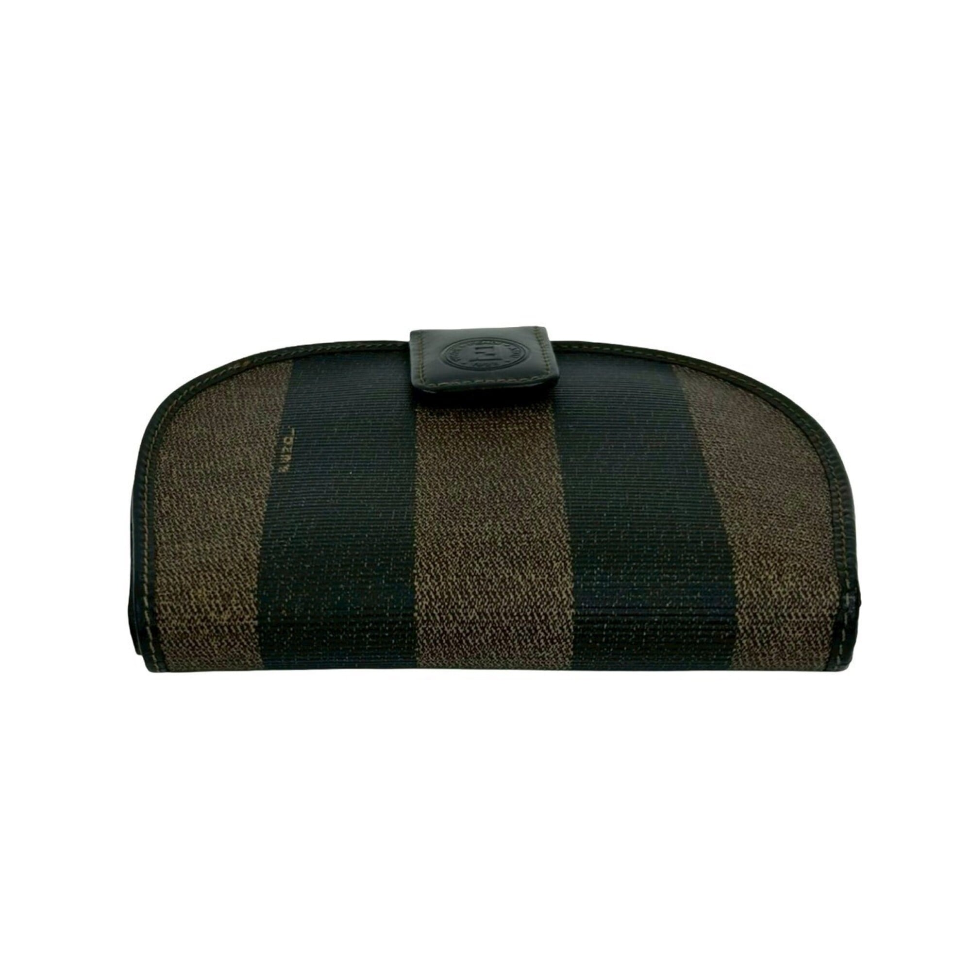 Fendi Black Brown Leather Wallet (Bi-Fold) (Pre-Owned)