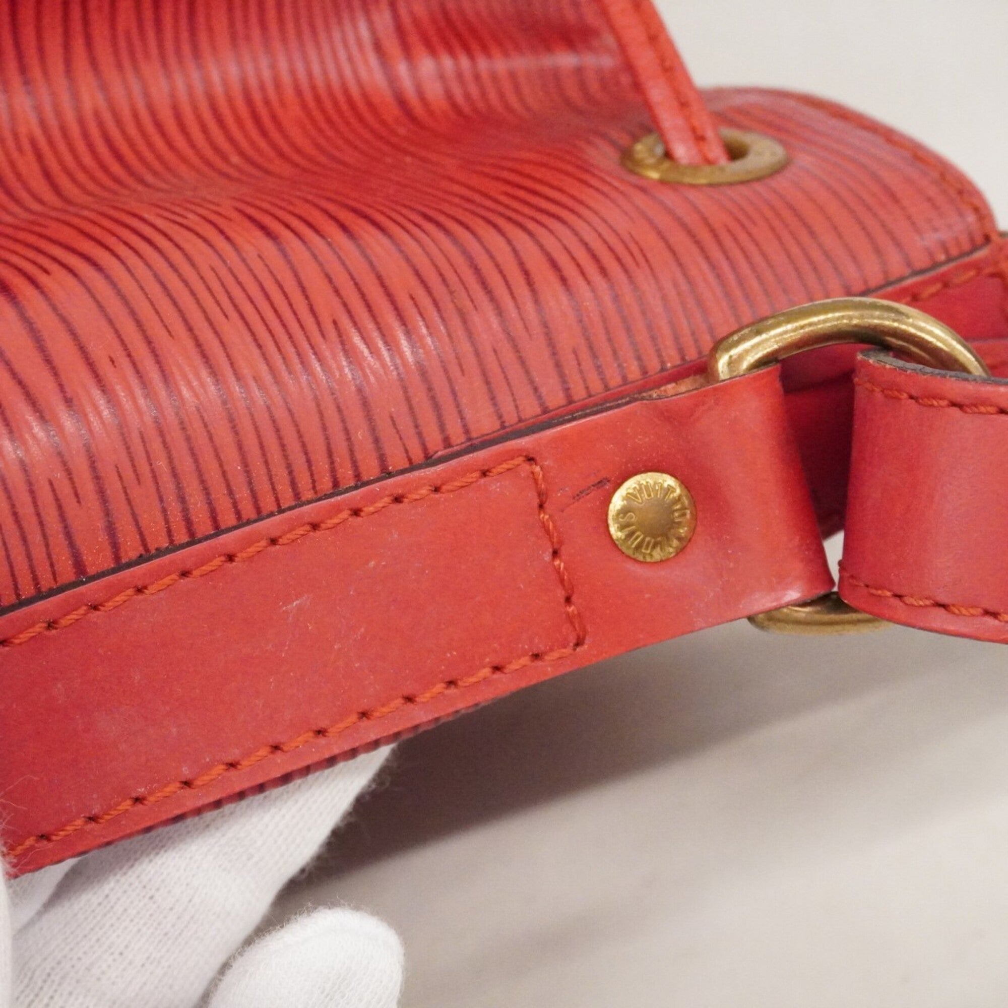 Louis Vuitton Castilian Red Shoulder Bag (Pre-Owned)