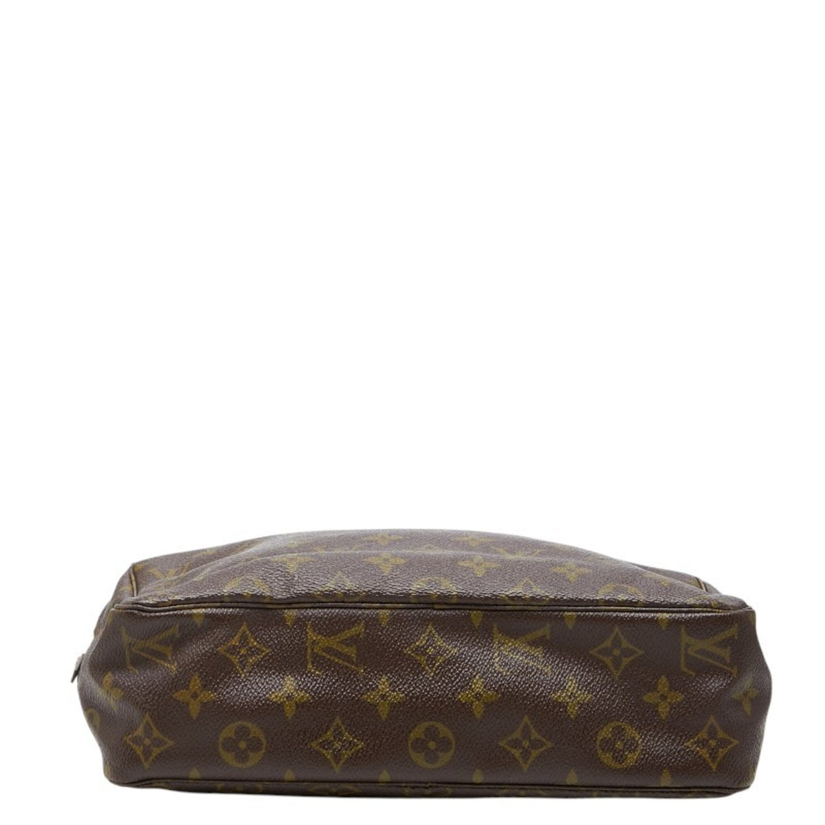 Louis Vuitton Brown Pvc Leather Clutch Bag (Pre-Owned)