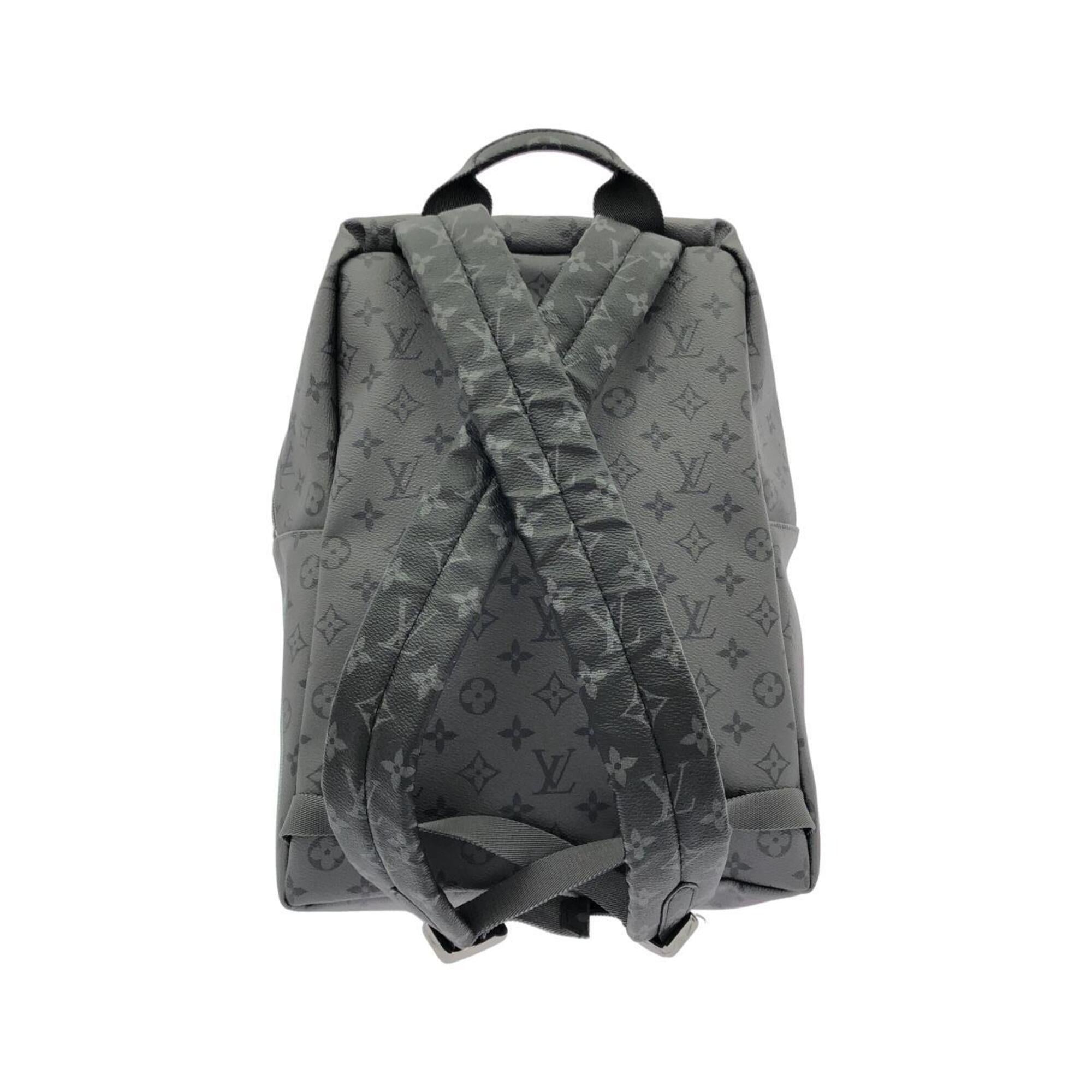 Louis Vuitton Black Gris Coated Canvas Backpack (Pre-Owned)