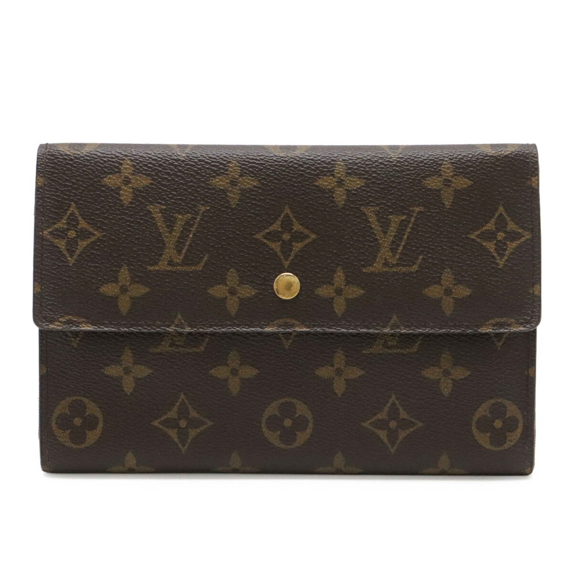 Louis Vuitton Brown Monogram Monogram Long Wallet (Tri-Fold) (Pre-Owned)