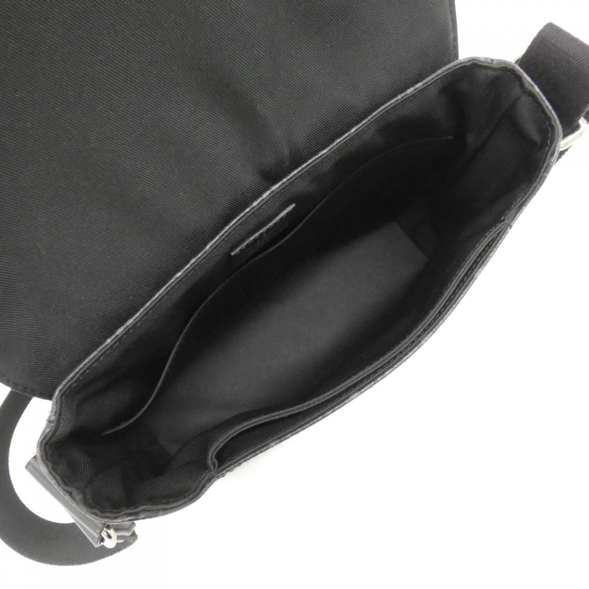 Louis Vuitton Black Coated Canvas Shoulder Bag (Pre-Owned)