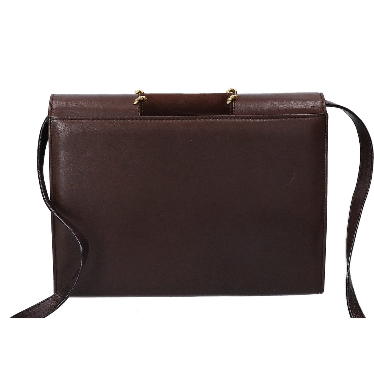 Salvatore Ferragamo Brown Leather Shoulder Bag (Pre-Owned)