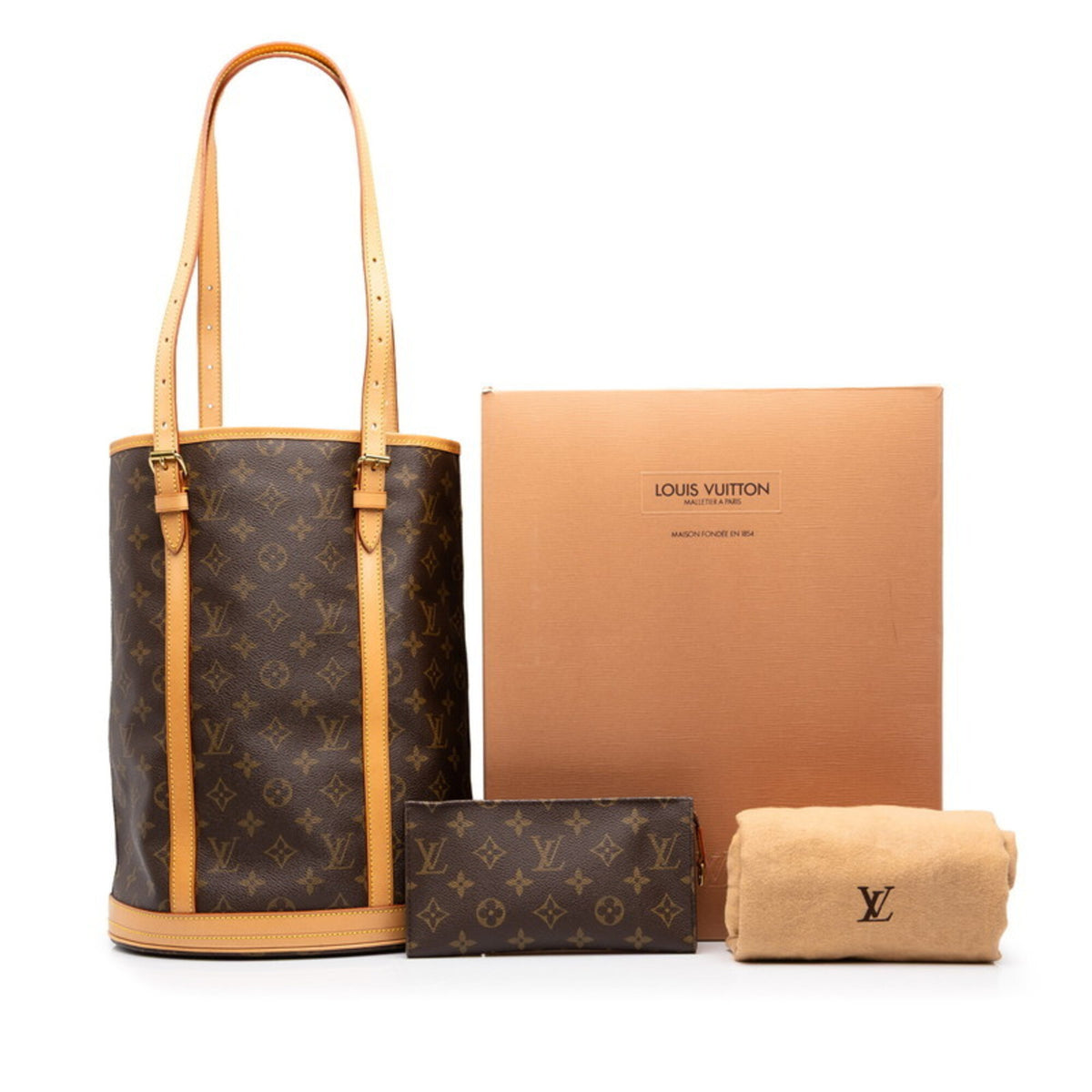 Louis Vuitton Brown Pvc Leather Shoulder Bag Tote Bag (Pre-Owned)