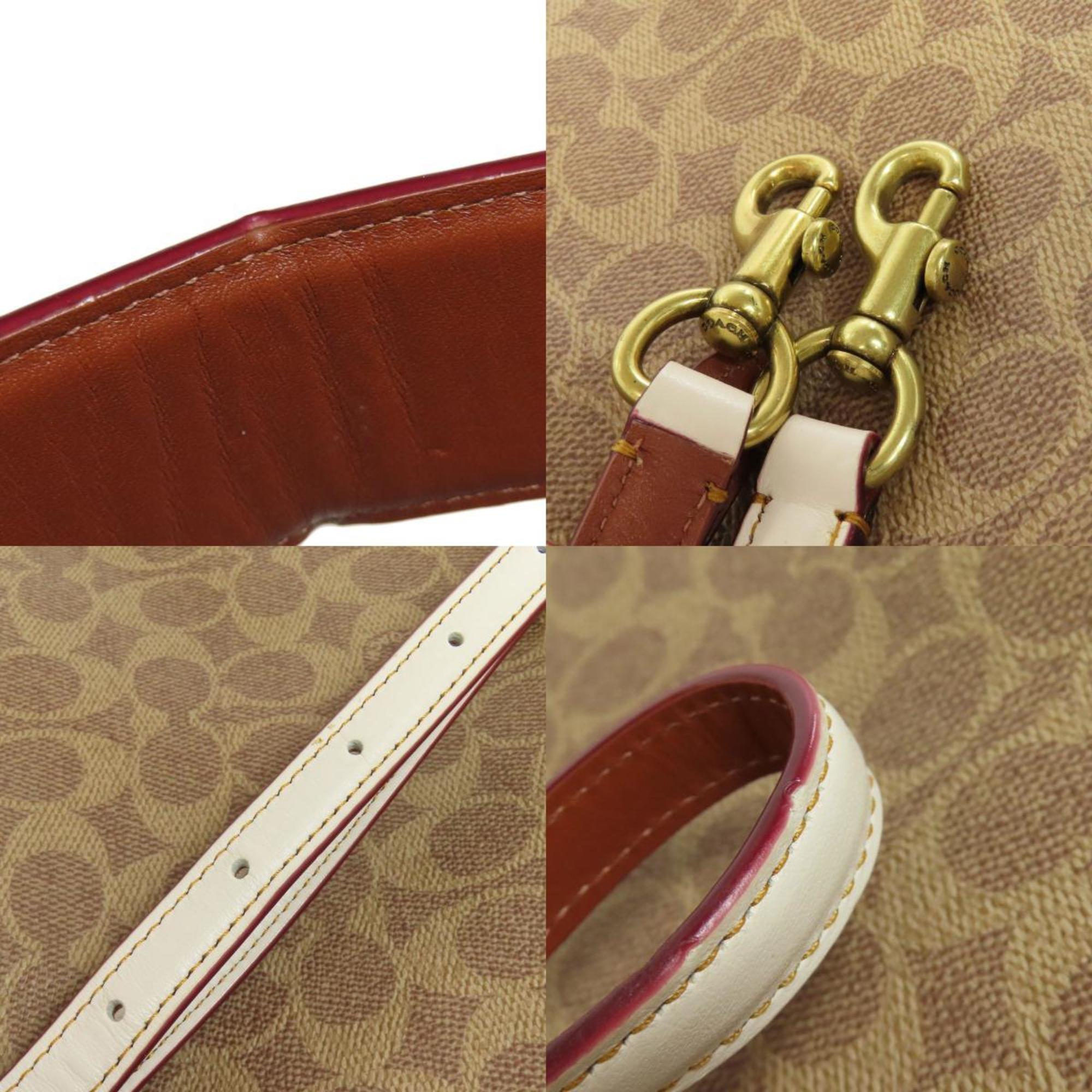 Coach Brown Pvc Leather Shoulder Bag (Pre-Owned)