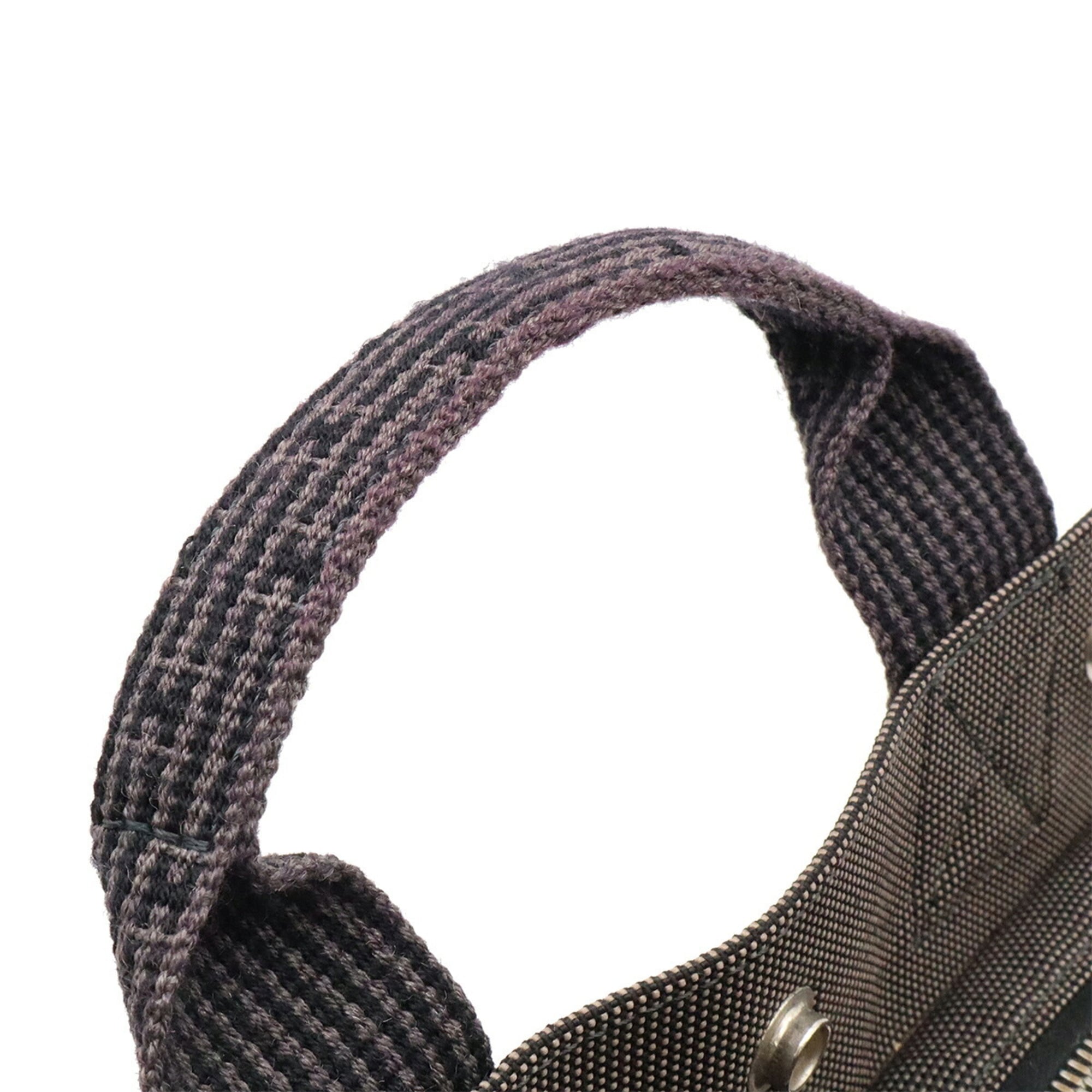 Hermes Gray Canvas Backpack Shoulder Bag (Pre-Owned)