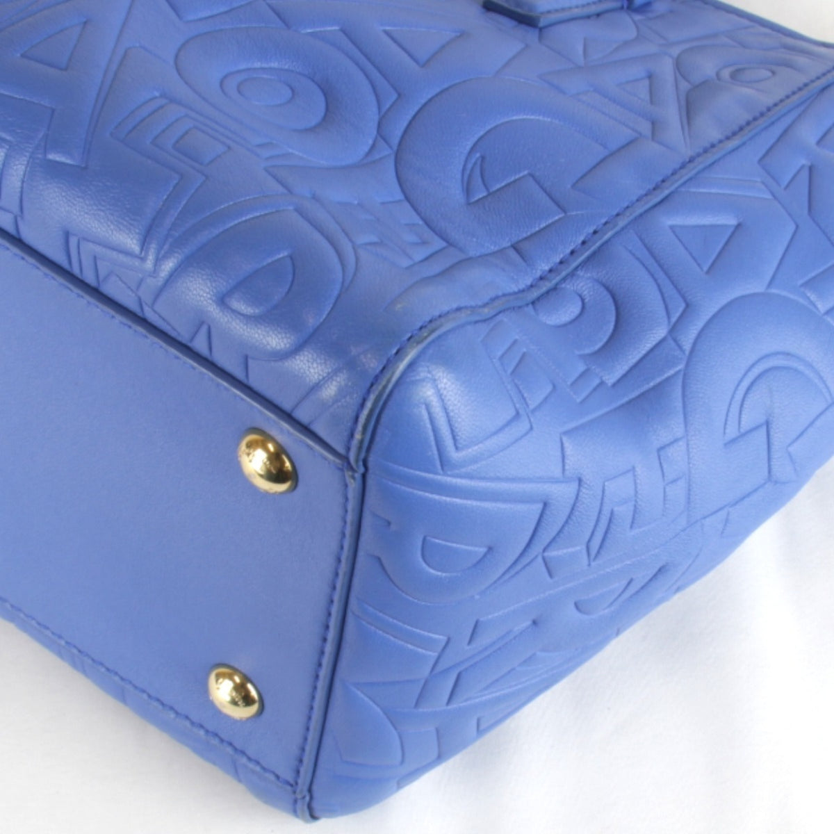 Salvatore Ferragamo Blue Leather Tote Bag (Pre-Owned)