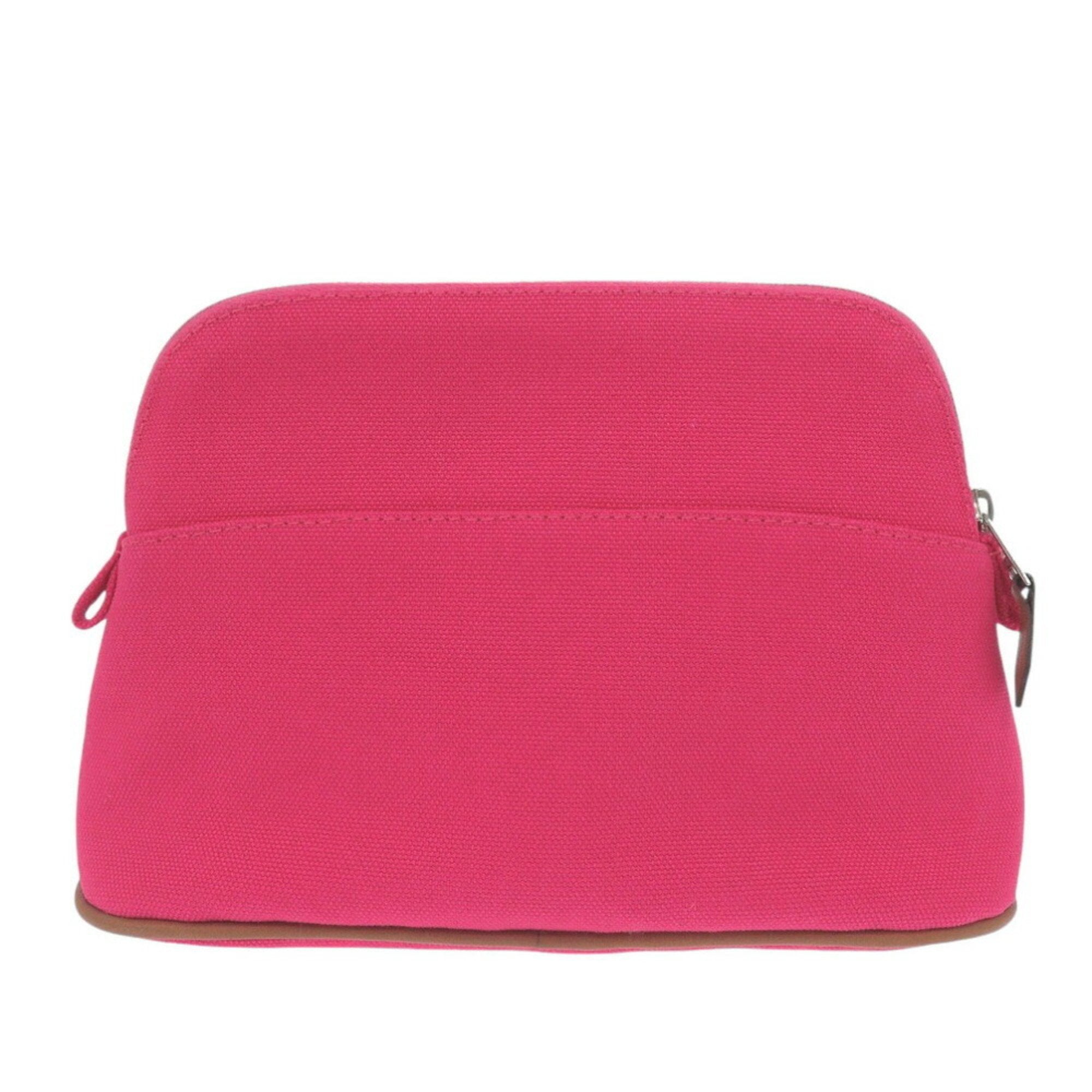 Hermes Bolide Pink Canvas Pochette (Pre-Owned)