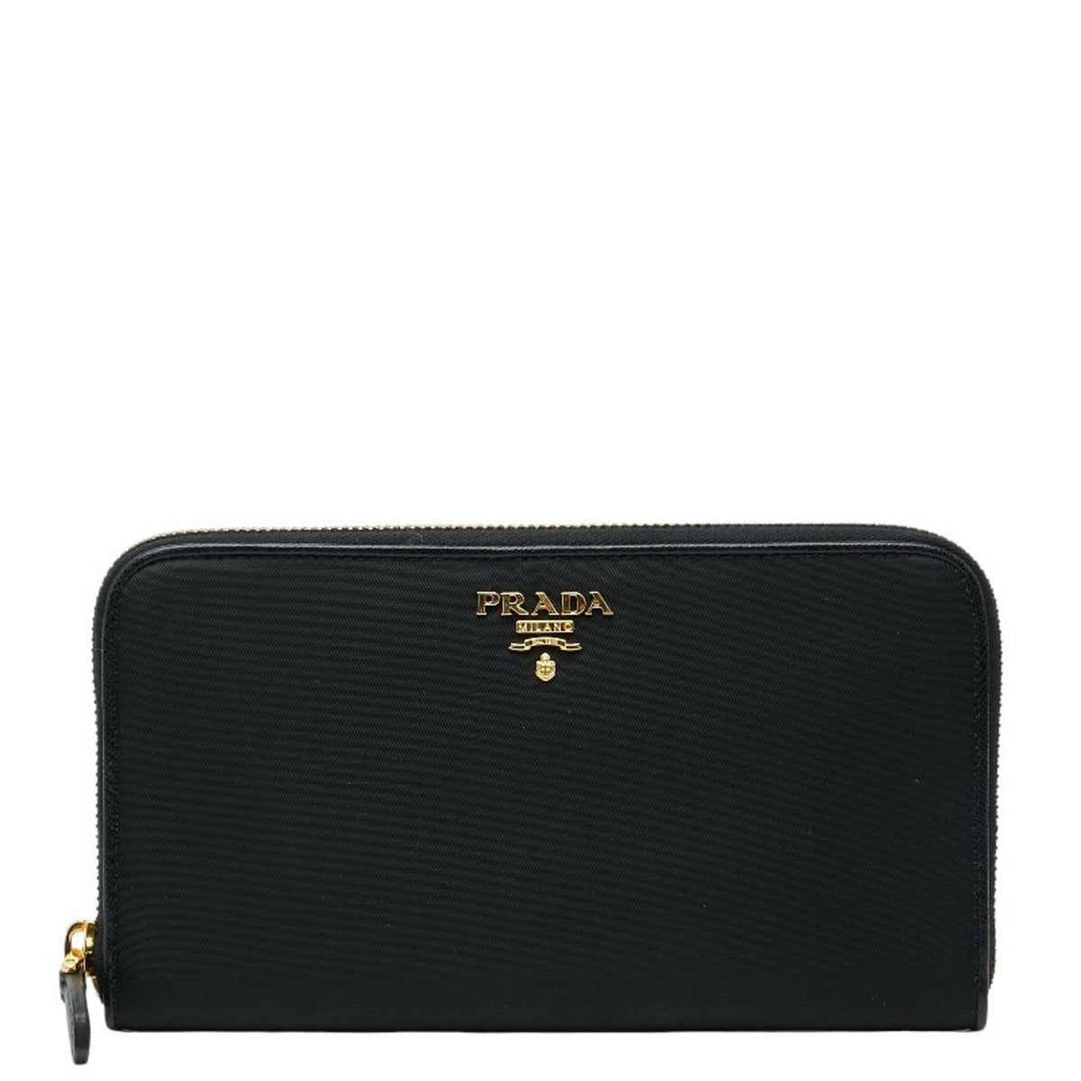 Prada Black Nylon Long Wallet (Bi-Fold) (Pre-Owned)
