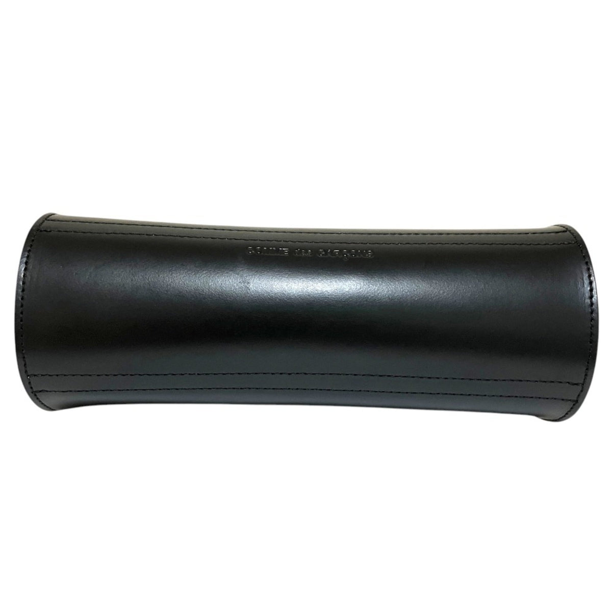 Comme Des Garçons Black Leather Clutch Bag Shoulder Bag (Pre-Owned)