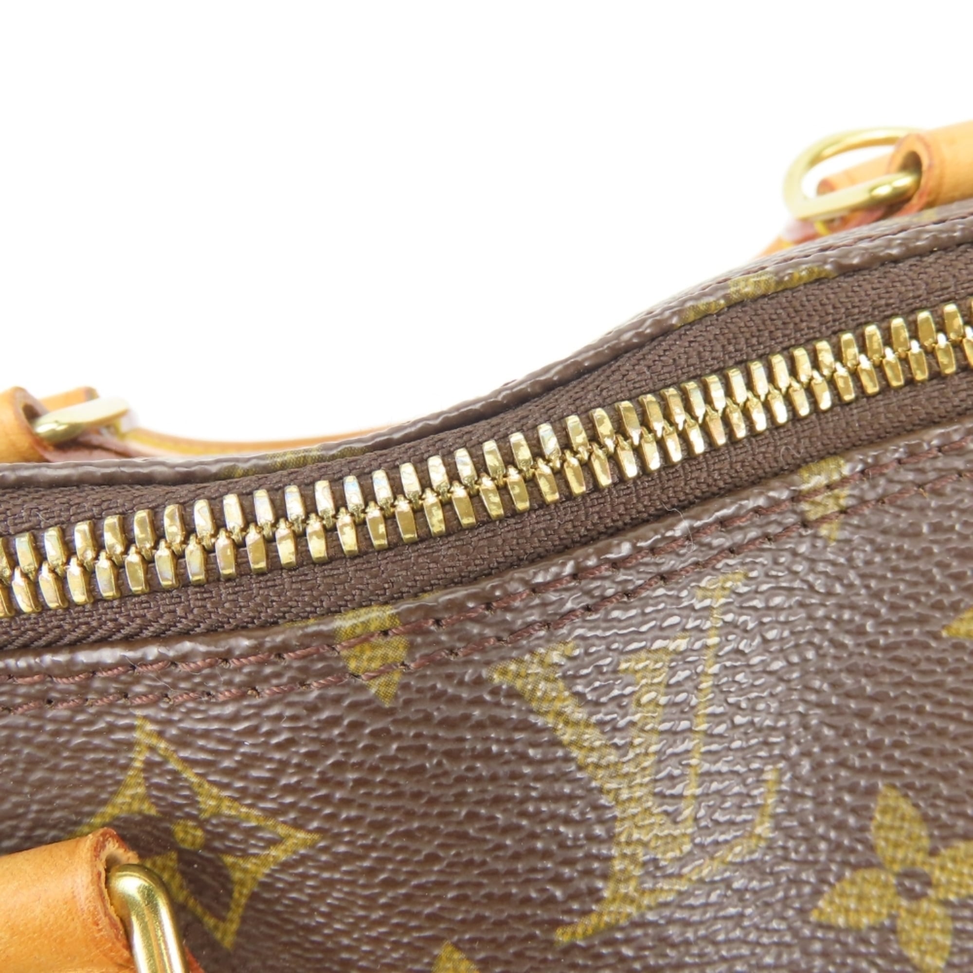 Louis Vuitton Brown Monogram Leather Handbag (Pre-Owned)
