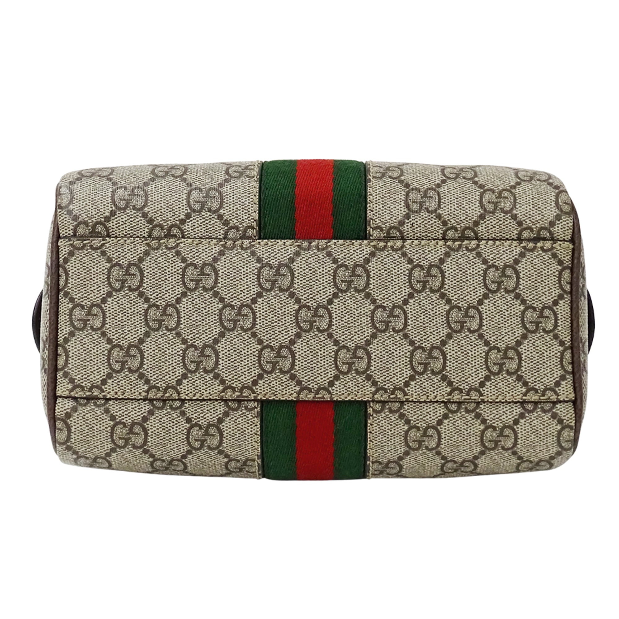 Gucci Beige Brown Gg Supreme Canvas Handbag Shoulder Bag (Pre-Owned)