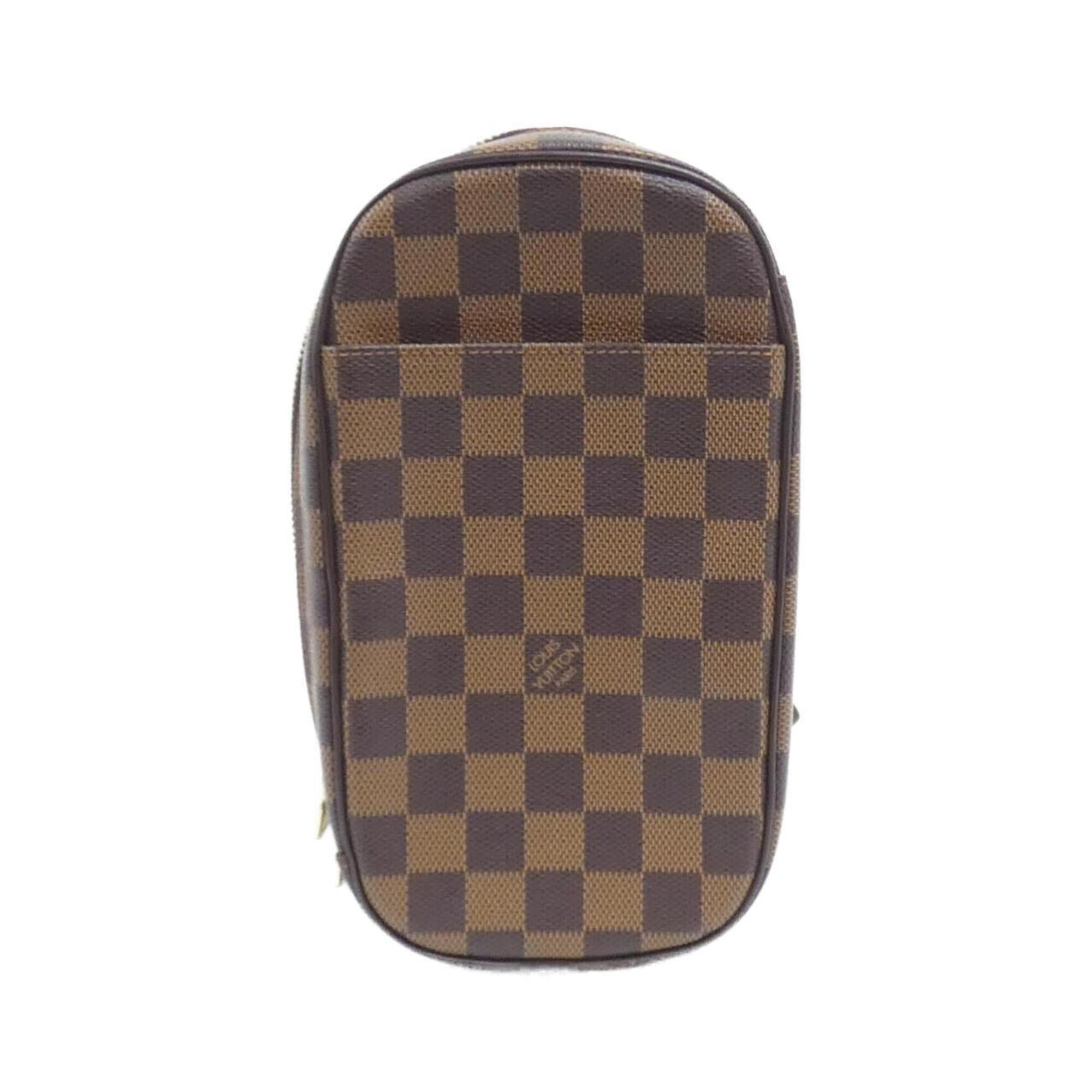 Louis Vuitton Ebene Coated Canvas Pochette Shoulder Bag (Pre-Owned)