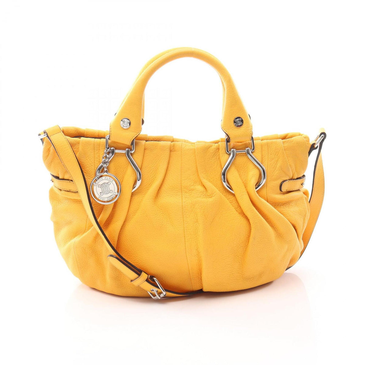 Celine Yellow Leather Handbag (Pre-Owned)