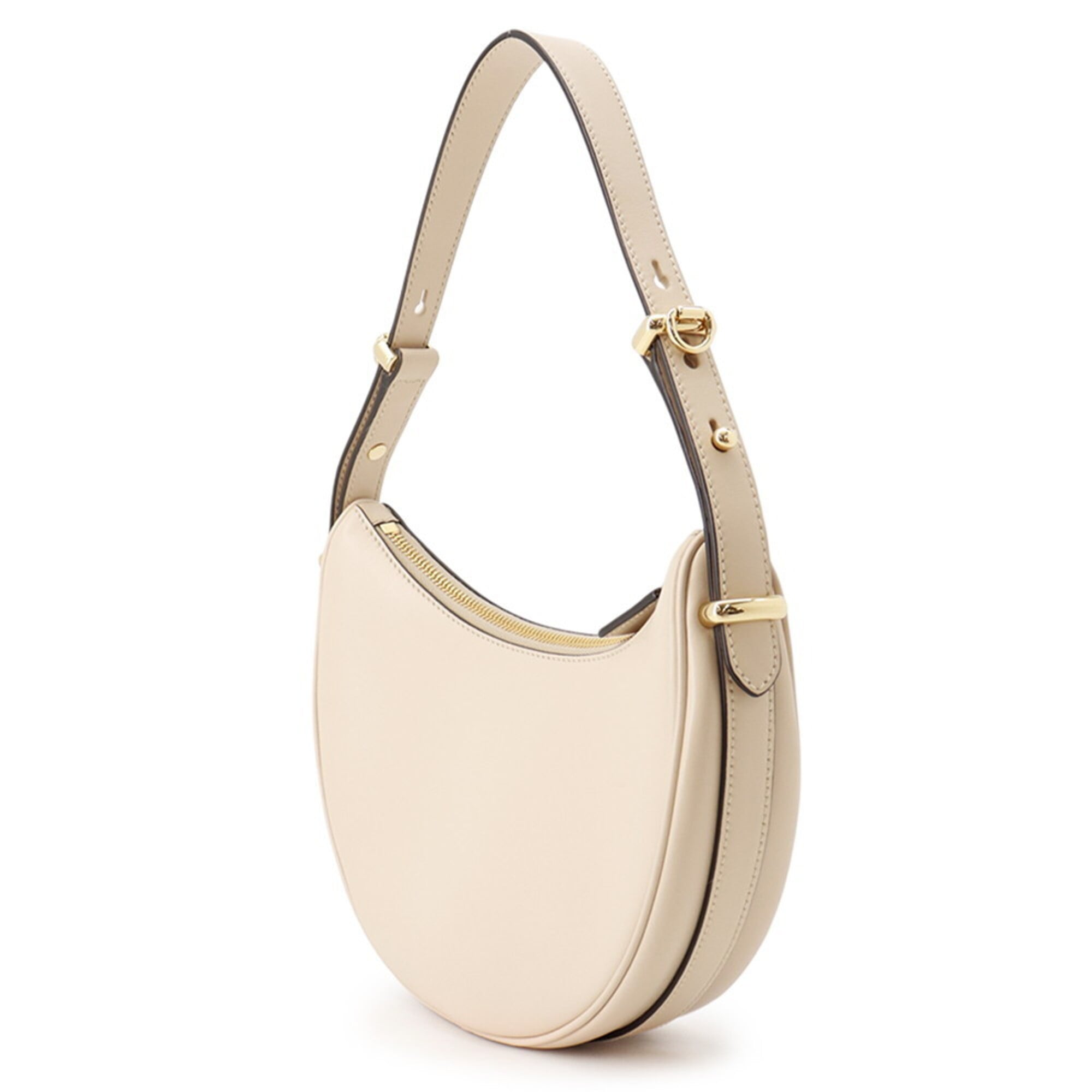 Prada Beige Leather Handbag Shoulder Bag (Pre-Owned)