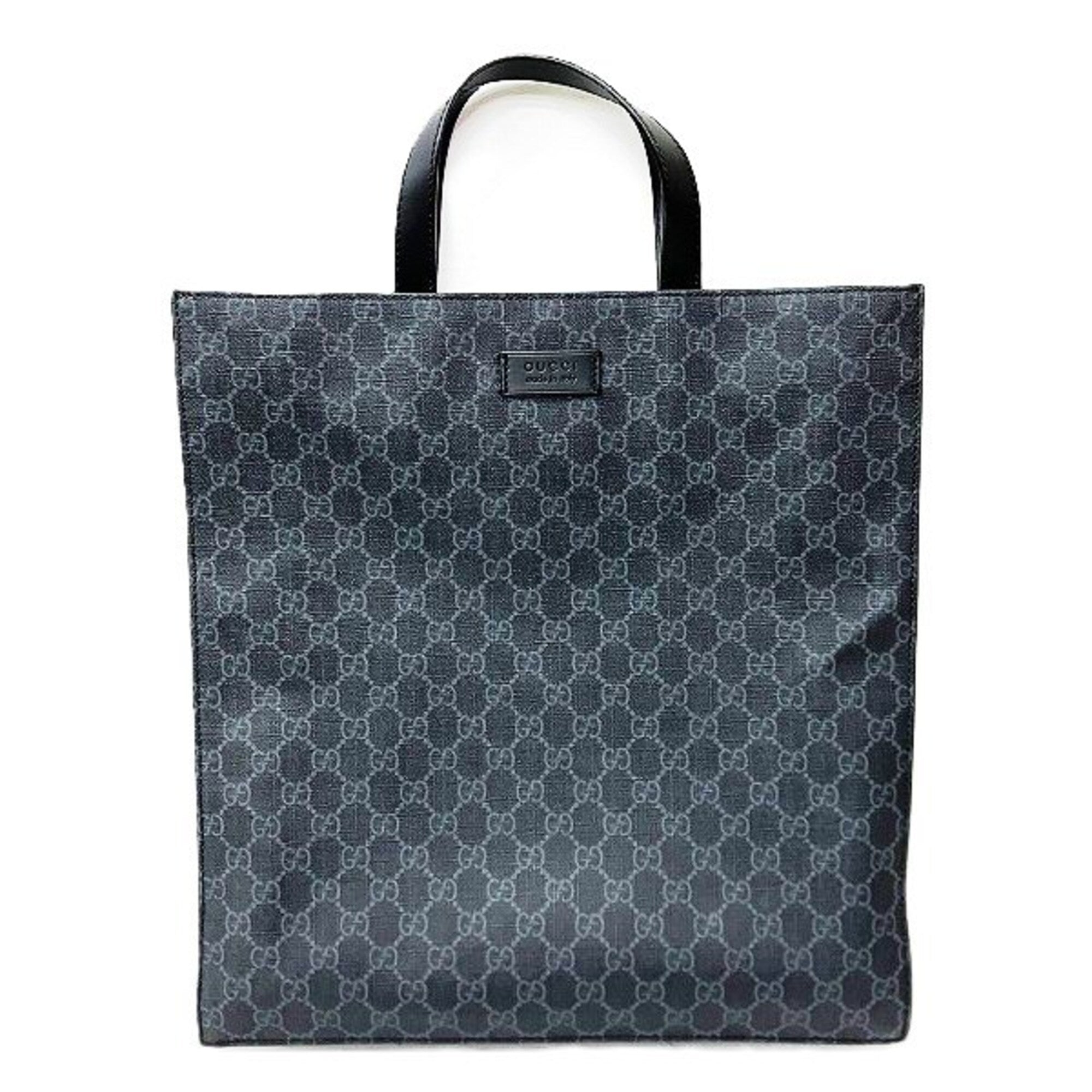 Gucci Black Gg Supreme Handbag Tote Bag (Pre-Owned)
