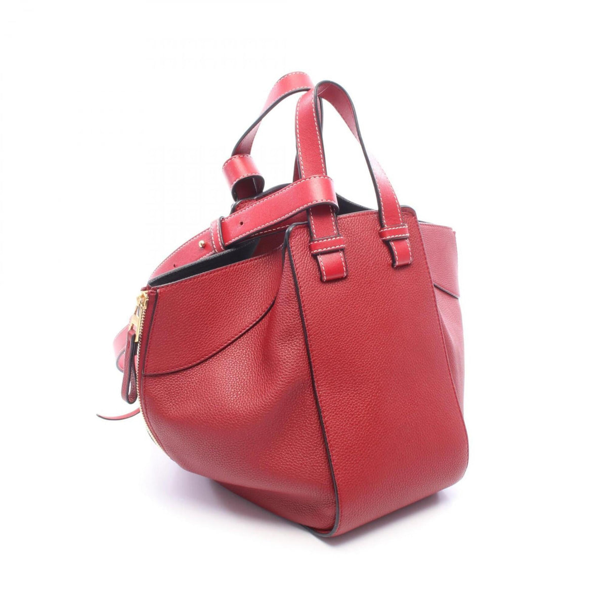 Loewe Red Color Leather Handbag (Pre-Owned)