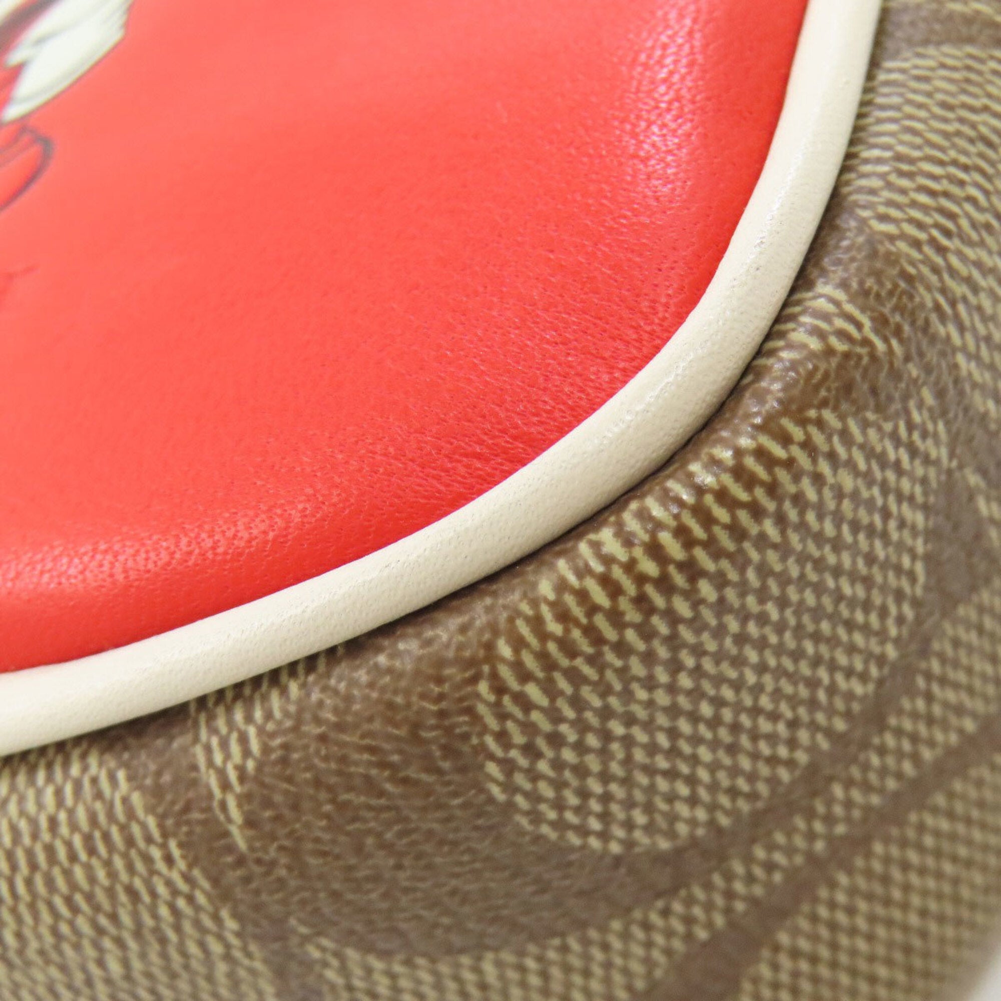 Coach Red Color Leather Shoulder Bag (Pre-Owned)