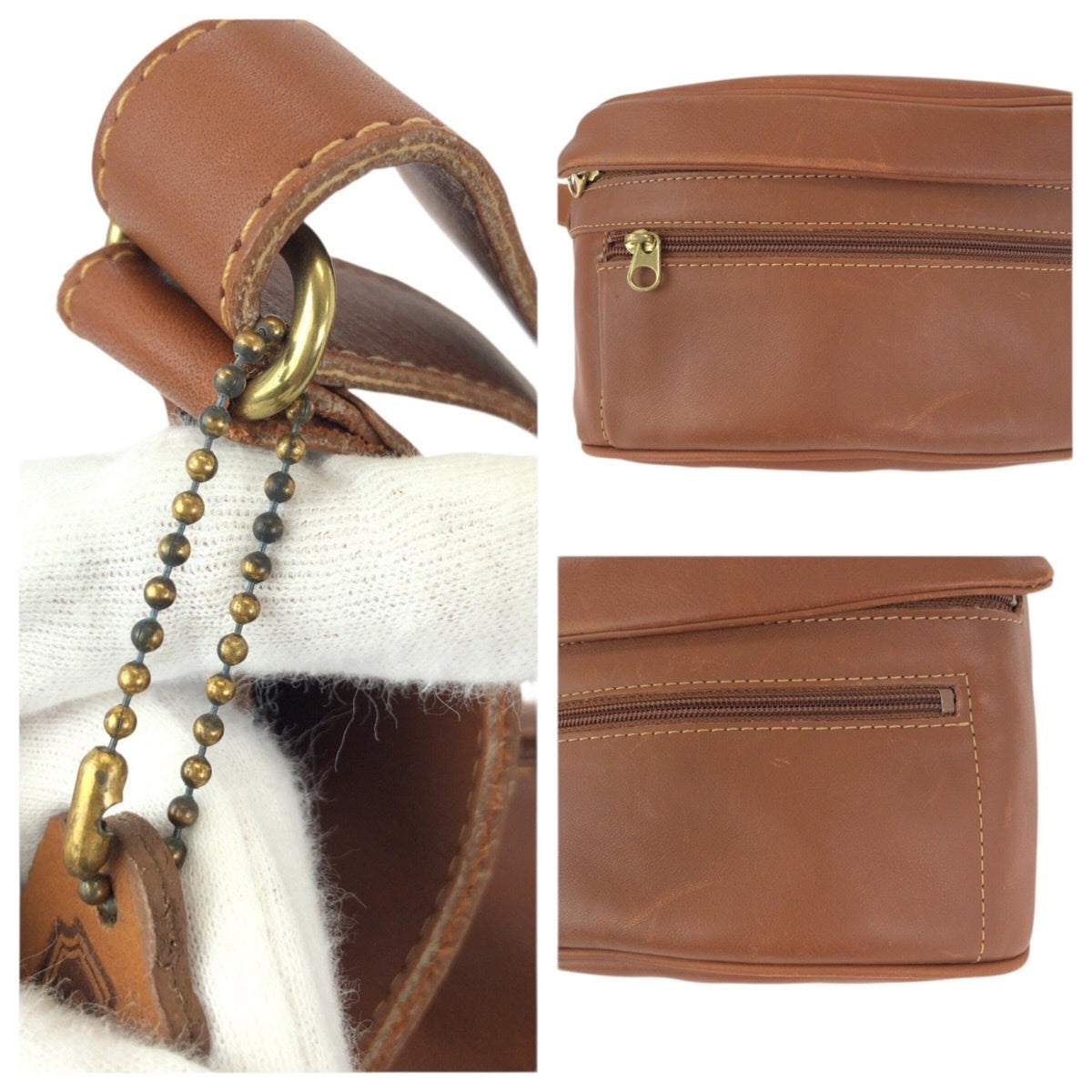 Coach Brown Camel Leather Sling Bag (Pre-Owned)