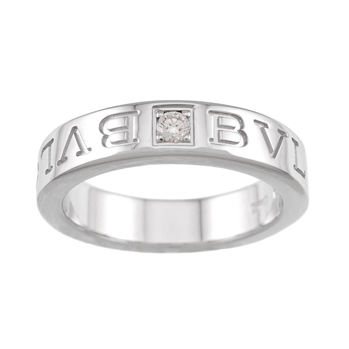 Bvlgari White Gold (18K) Band Ring (Pre-Owned)