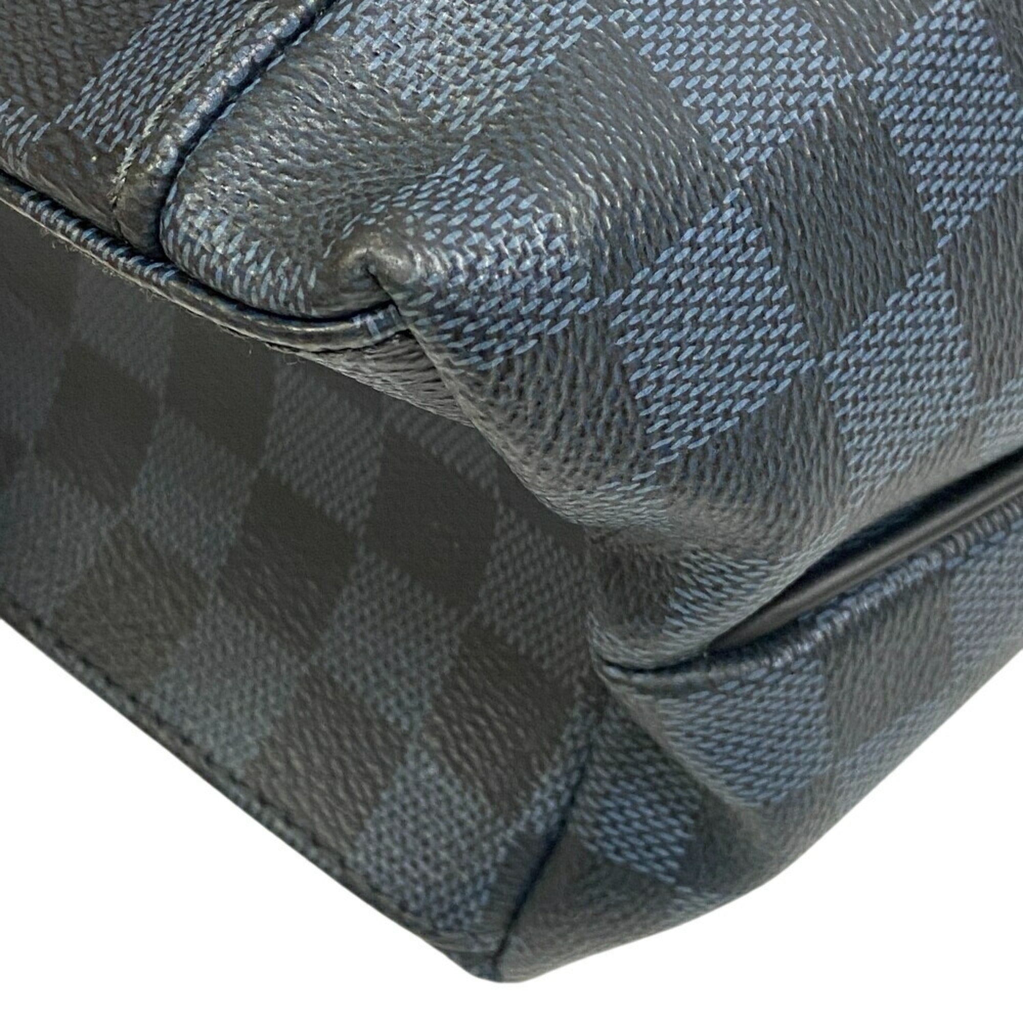 Louis Vuitton Damier Cobalt Gray Leather Backpack (Pre-Owned)