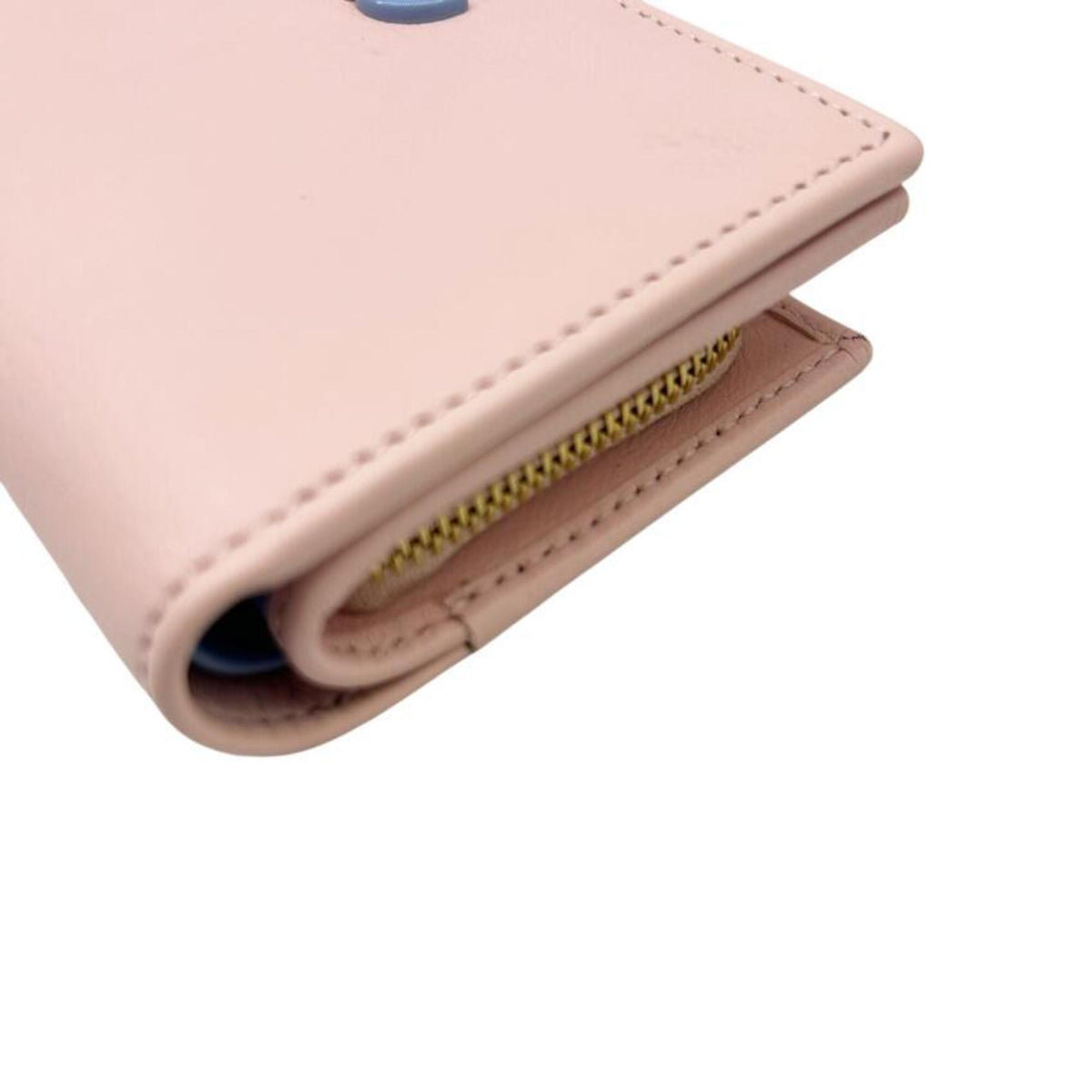 Gucci Blue Pink Leather Wallet (Bi-Fold) (Pre-Owned)