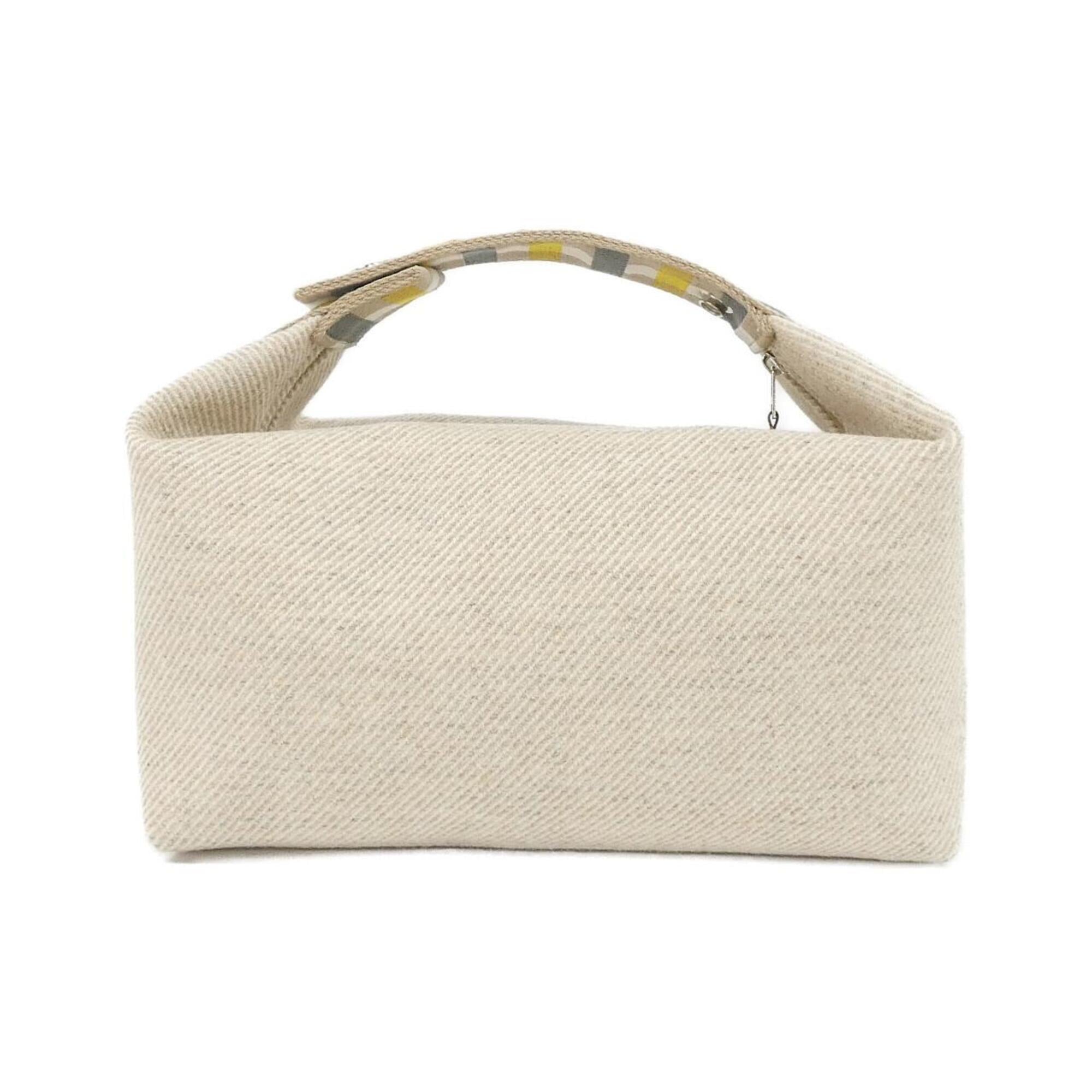 Hermes Beige Wool Pouch (Pre-Owned)