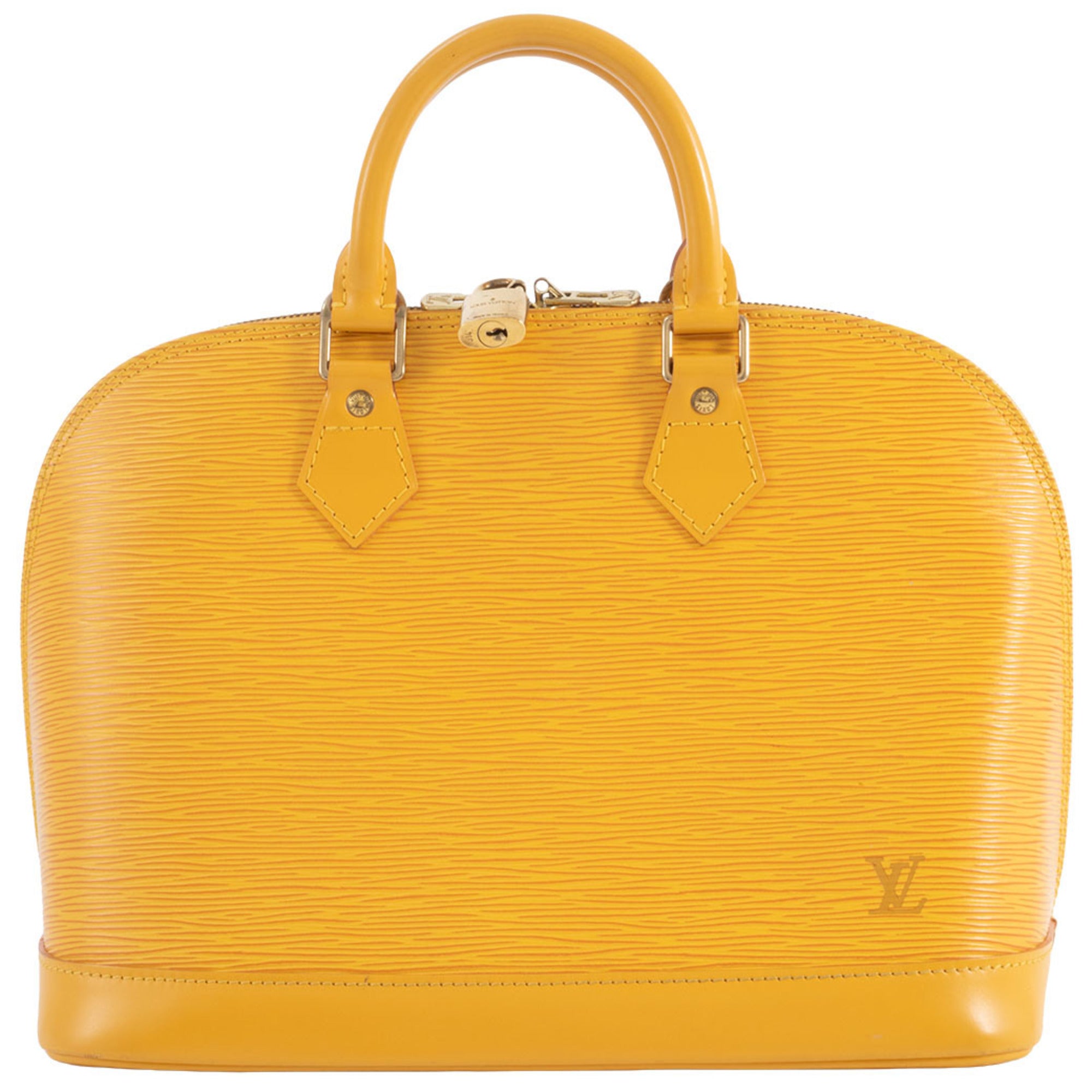 Louis Vuitton Yellow Epi Leather Handbag (Pre-Owned)