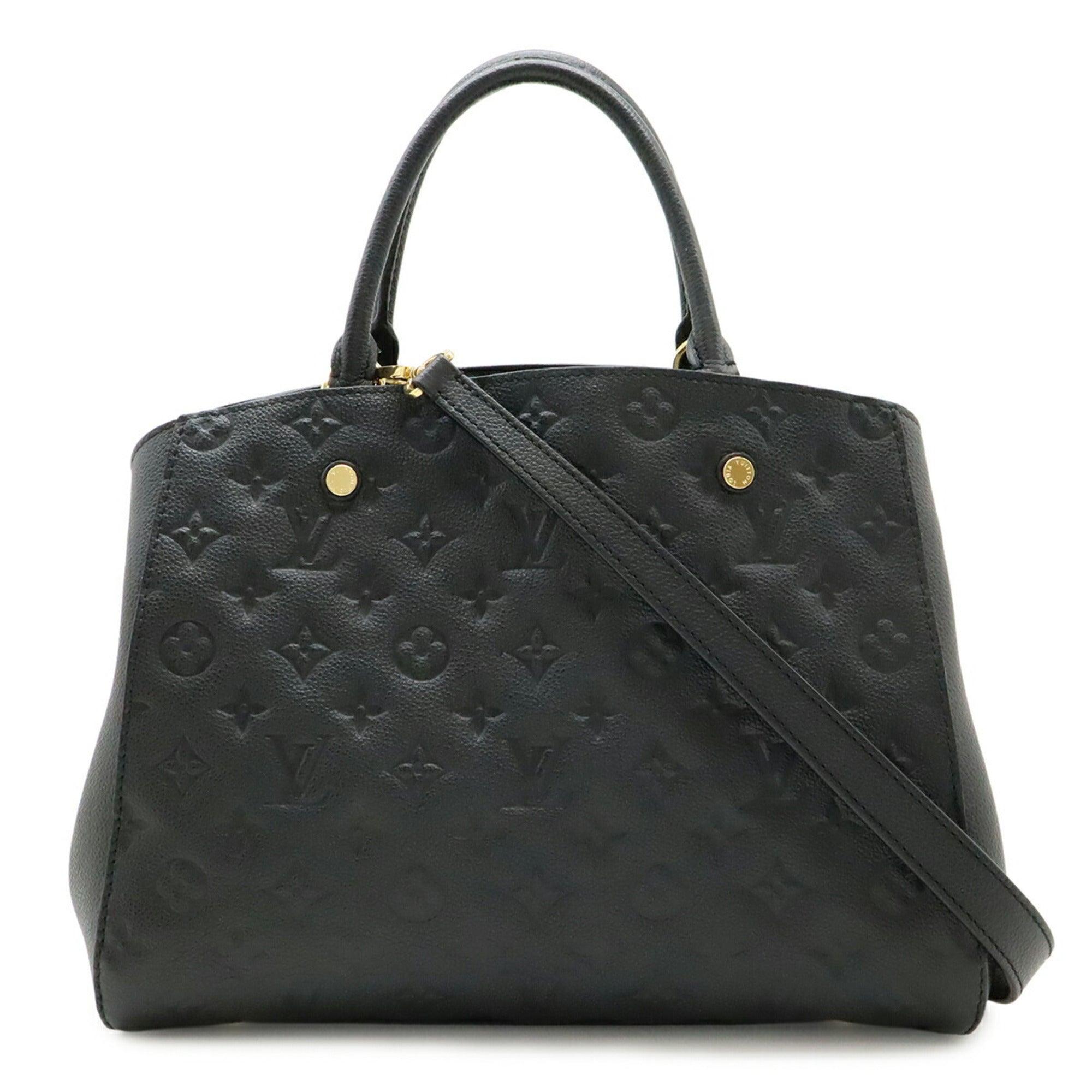 Louis Vuitton Monogram Empreinte Black Noir Monogram Empreinte Handbag Shoulder Bag (Pre-Owned)