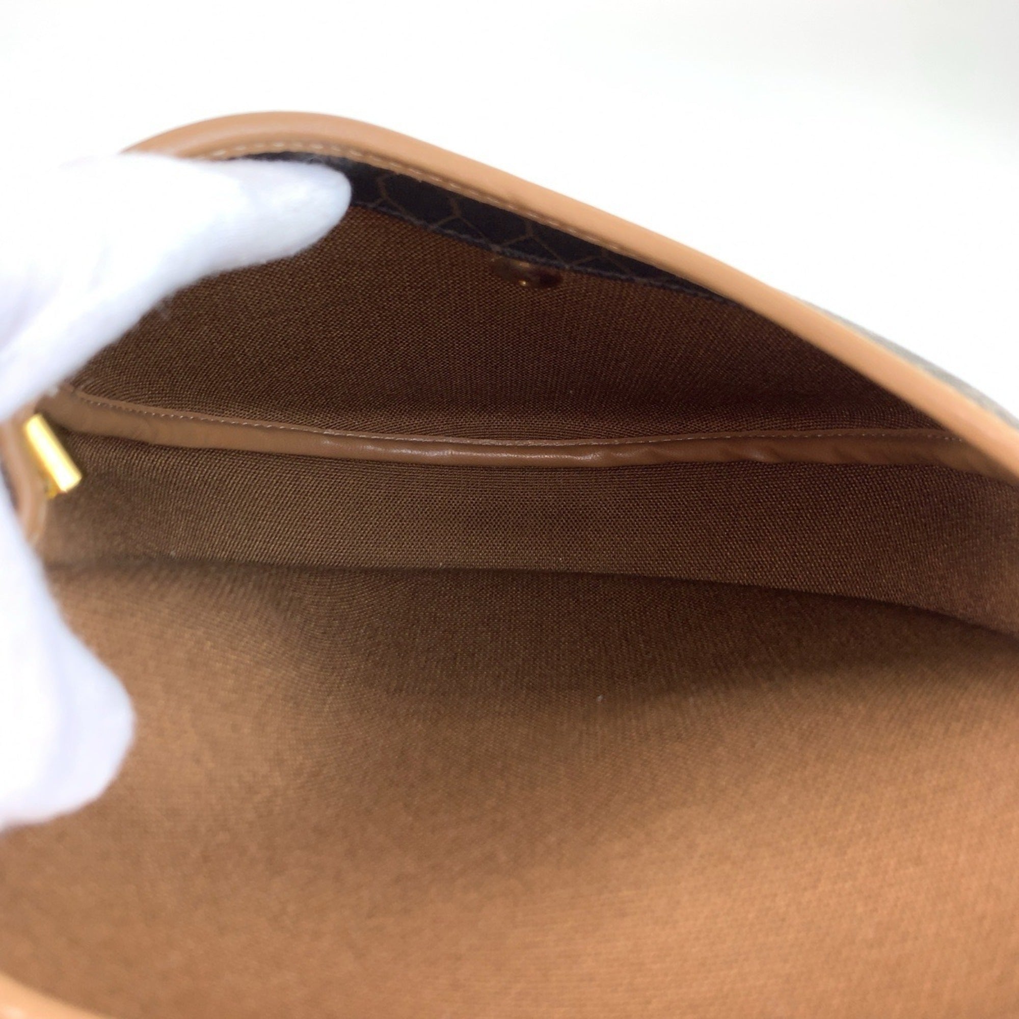 Christian Dior Brown Pvc Pochette Shoulder Bag (Pre-Owned)
