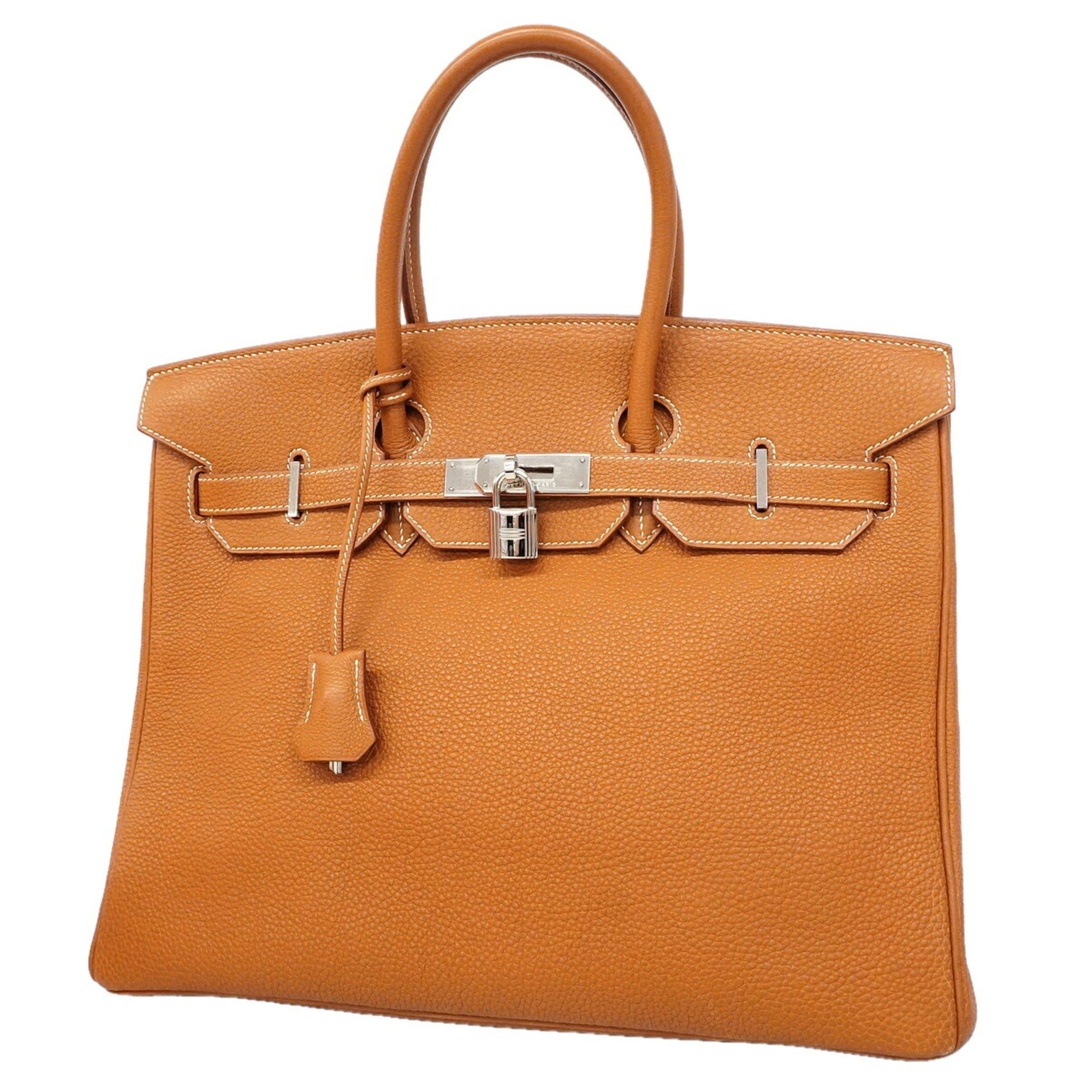 Hermes Gold Togo Leather Handbag (Pre-Owned)