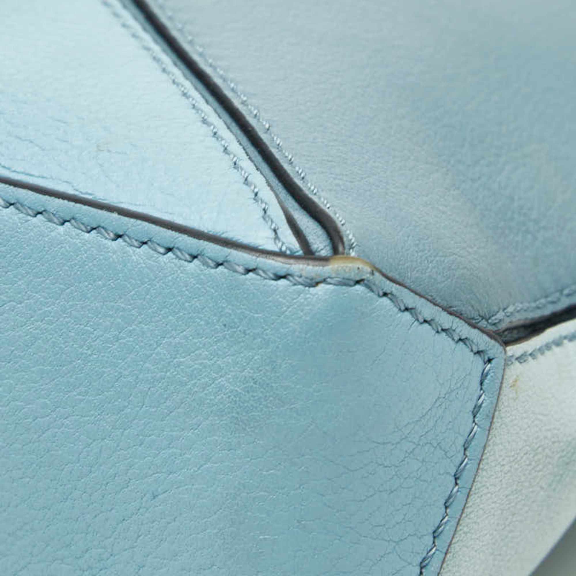 Loewe Blue Leather Shoulder Bag (Pre-Owned)
