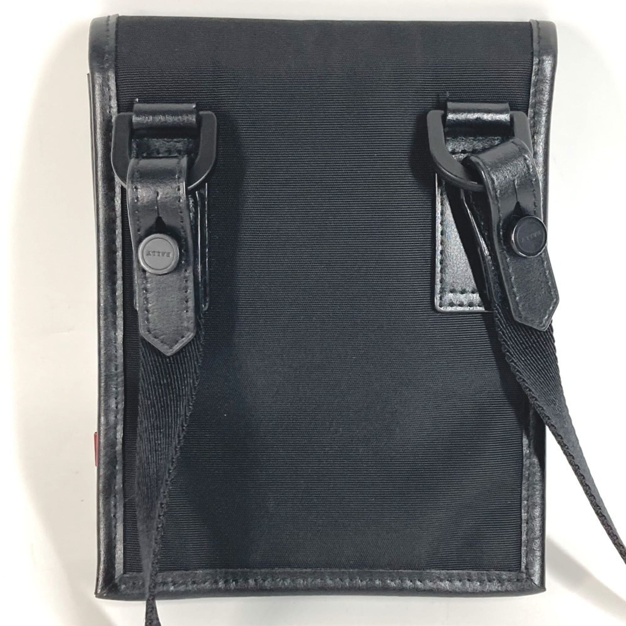 Bally Black Nylon Canvas Shoulder Bag (Pre-Owned)