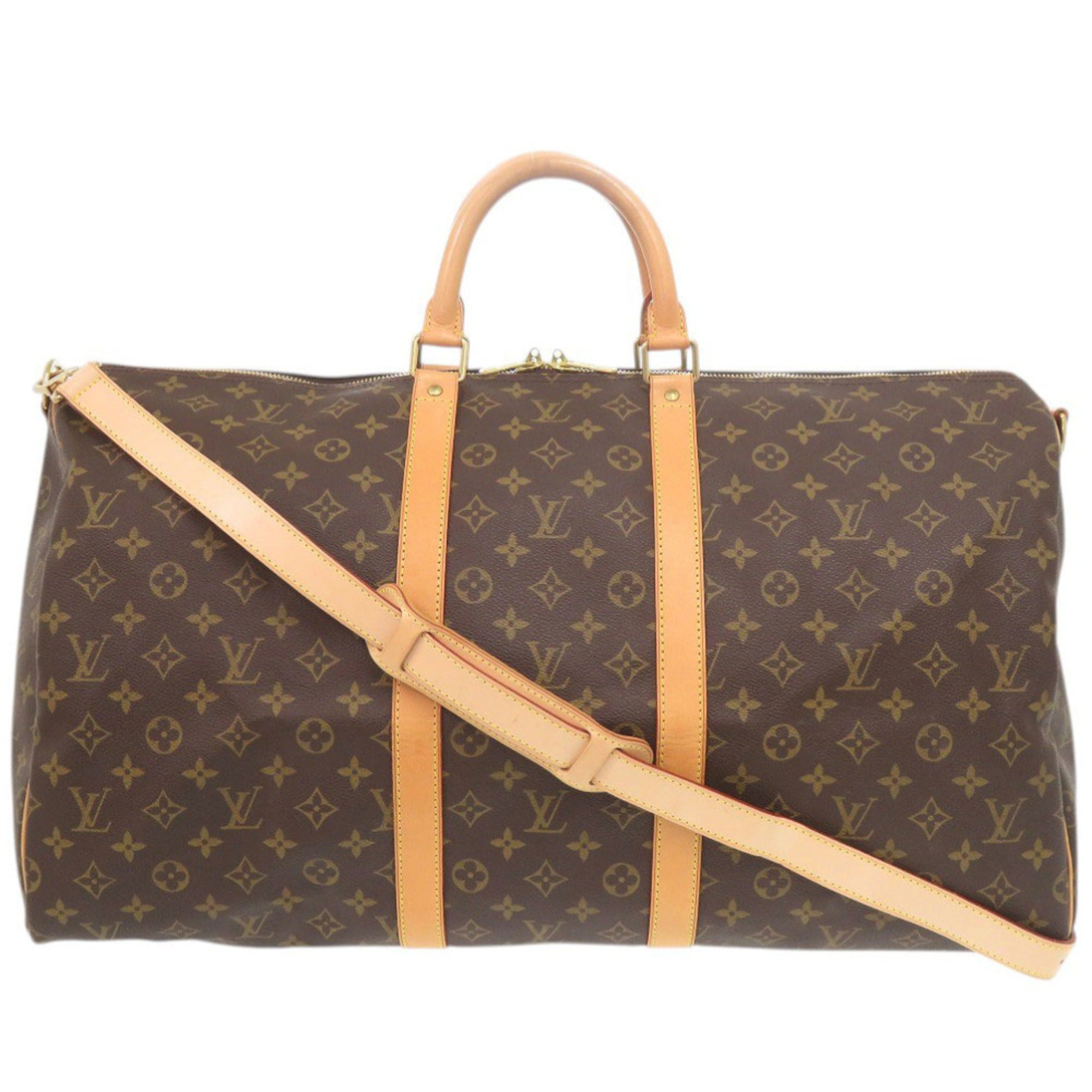 Louis Vuitton Brown Monogram Canvas Boston Bag (Pre-Owned)