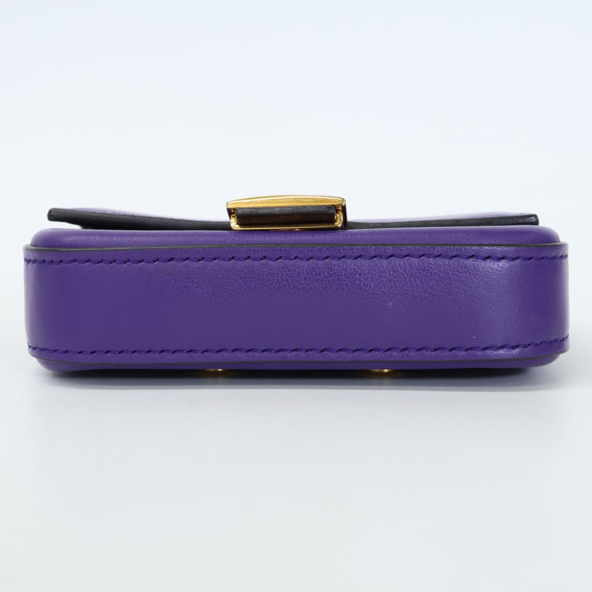 Fendi Purple Leather Shoulder Bag (Pre-Owned)