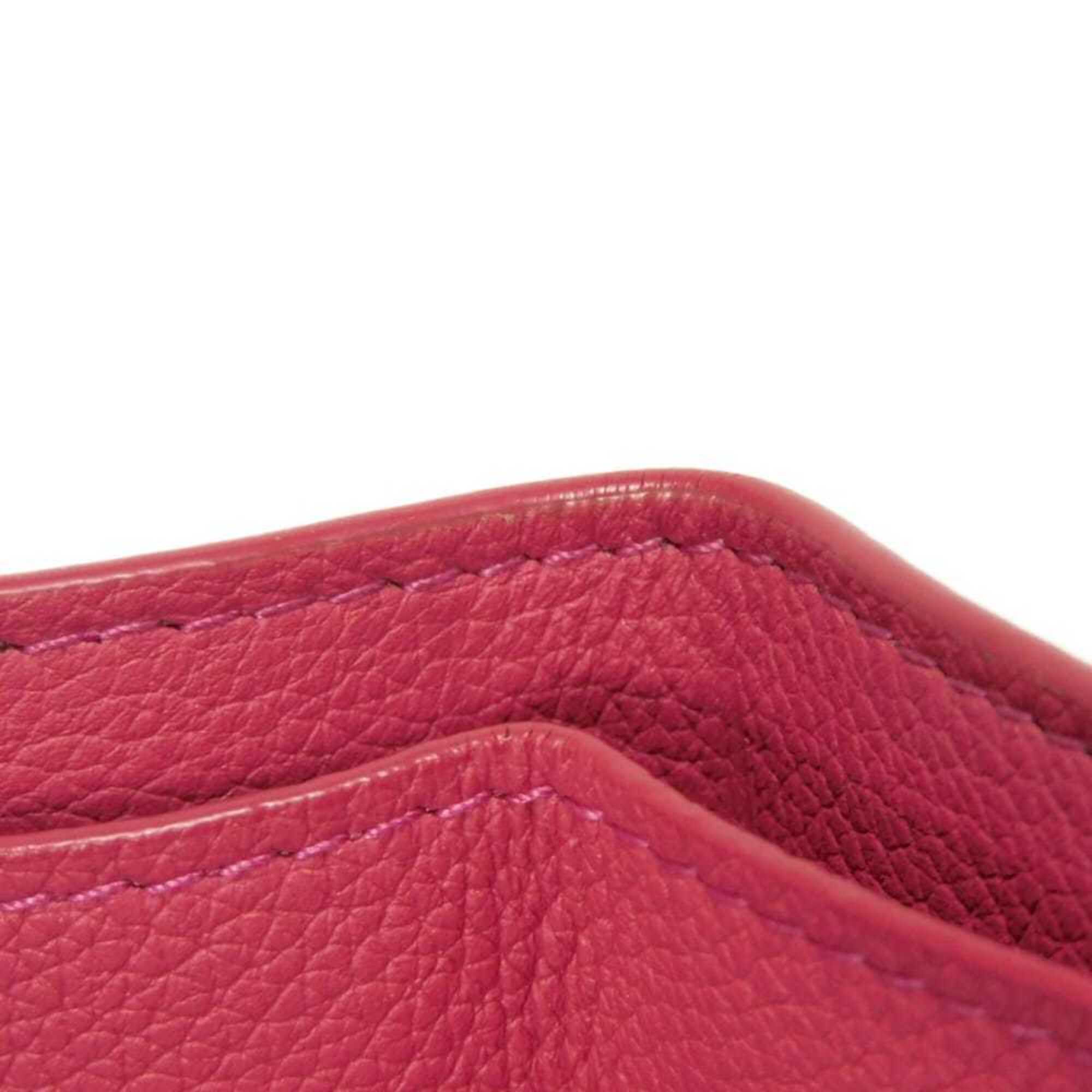 Louis Vuitton Pink Leather Wallet (Tri-Fold) (Pre-Owned)