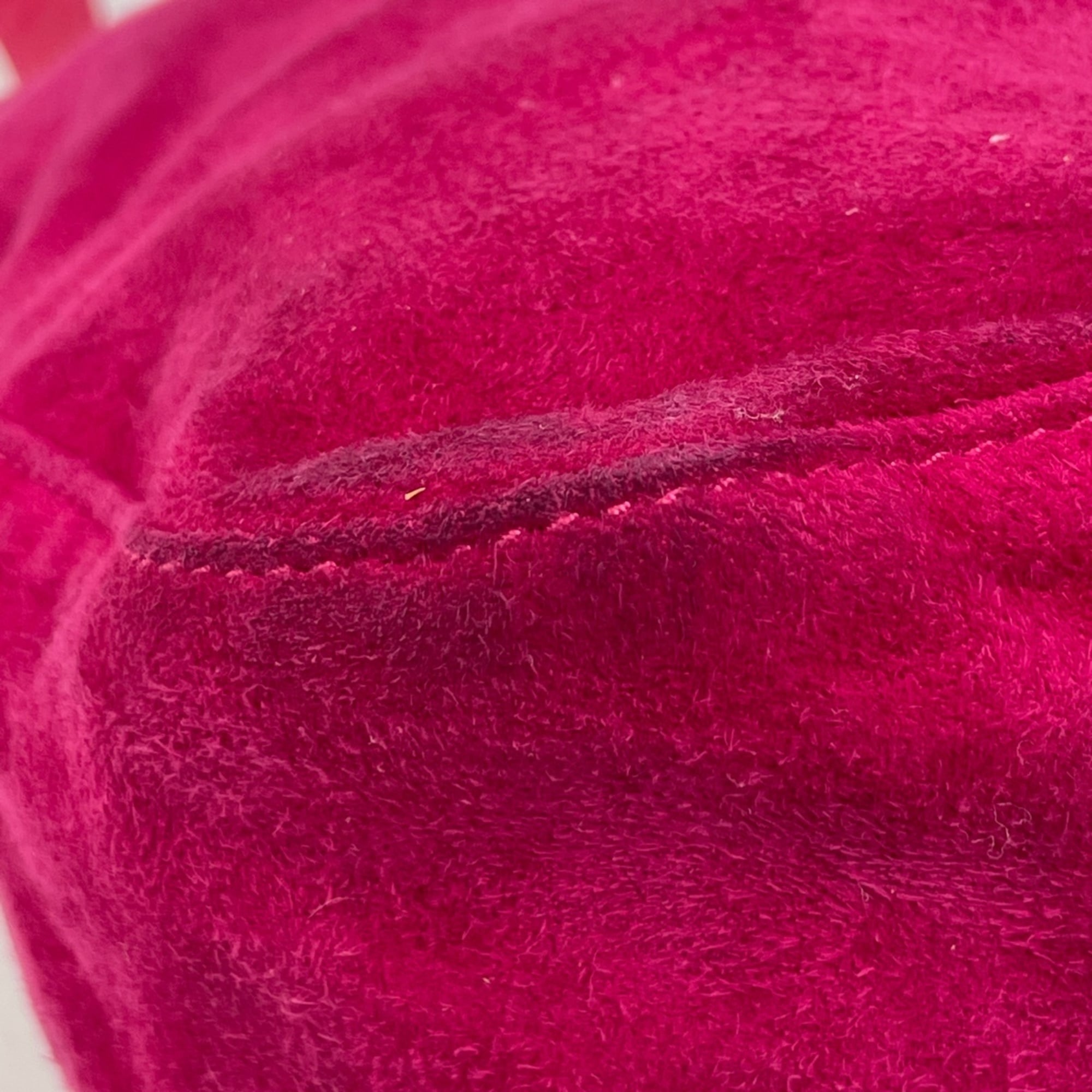 Fendi Pink Suede Leather Shoulder Bag (Pre-Owned)