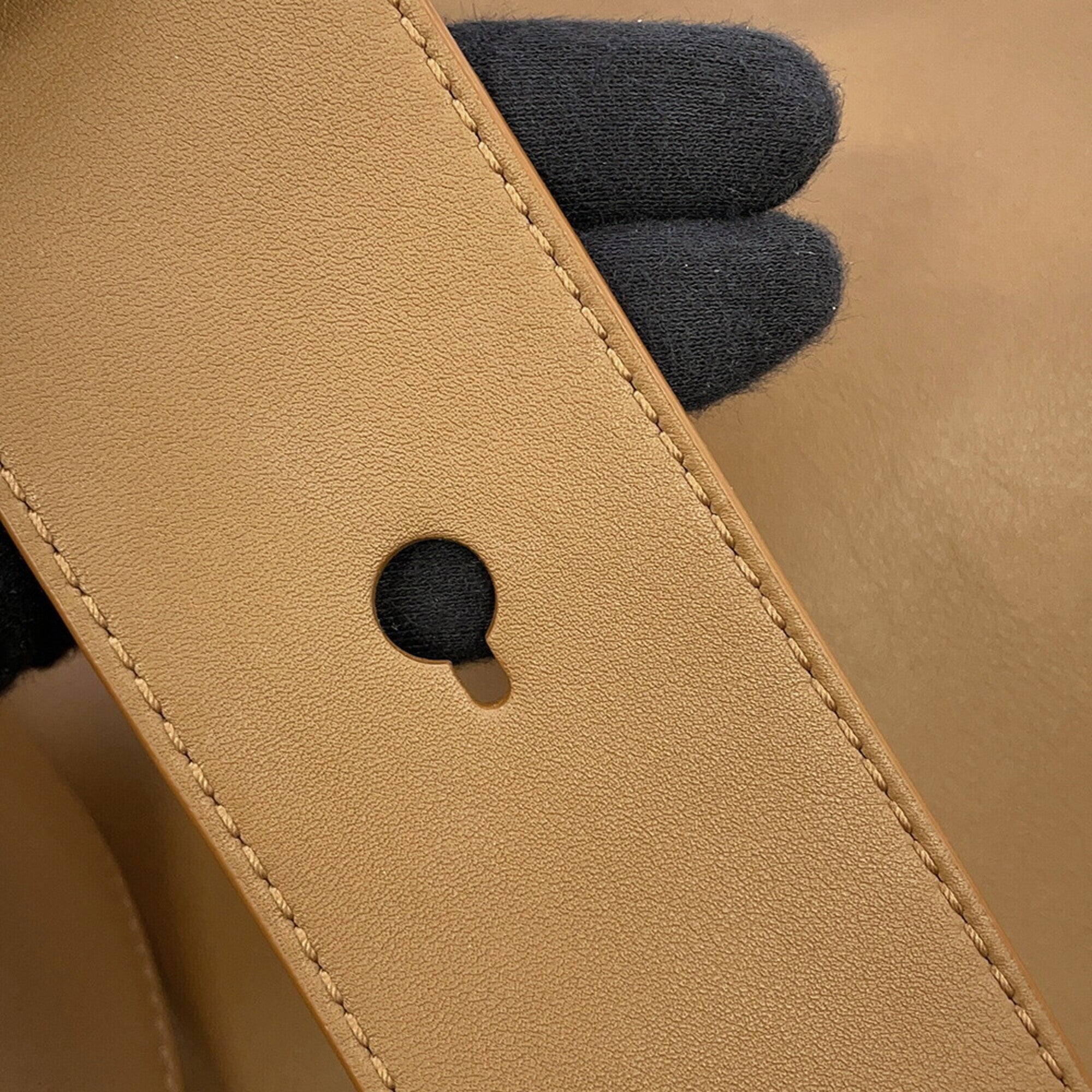 Loewe Beige Brown Leather Handbag Tote Bag (Pre-Owned)