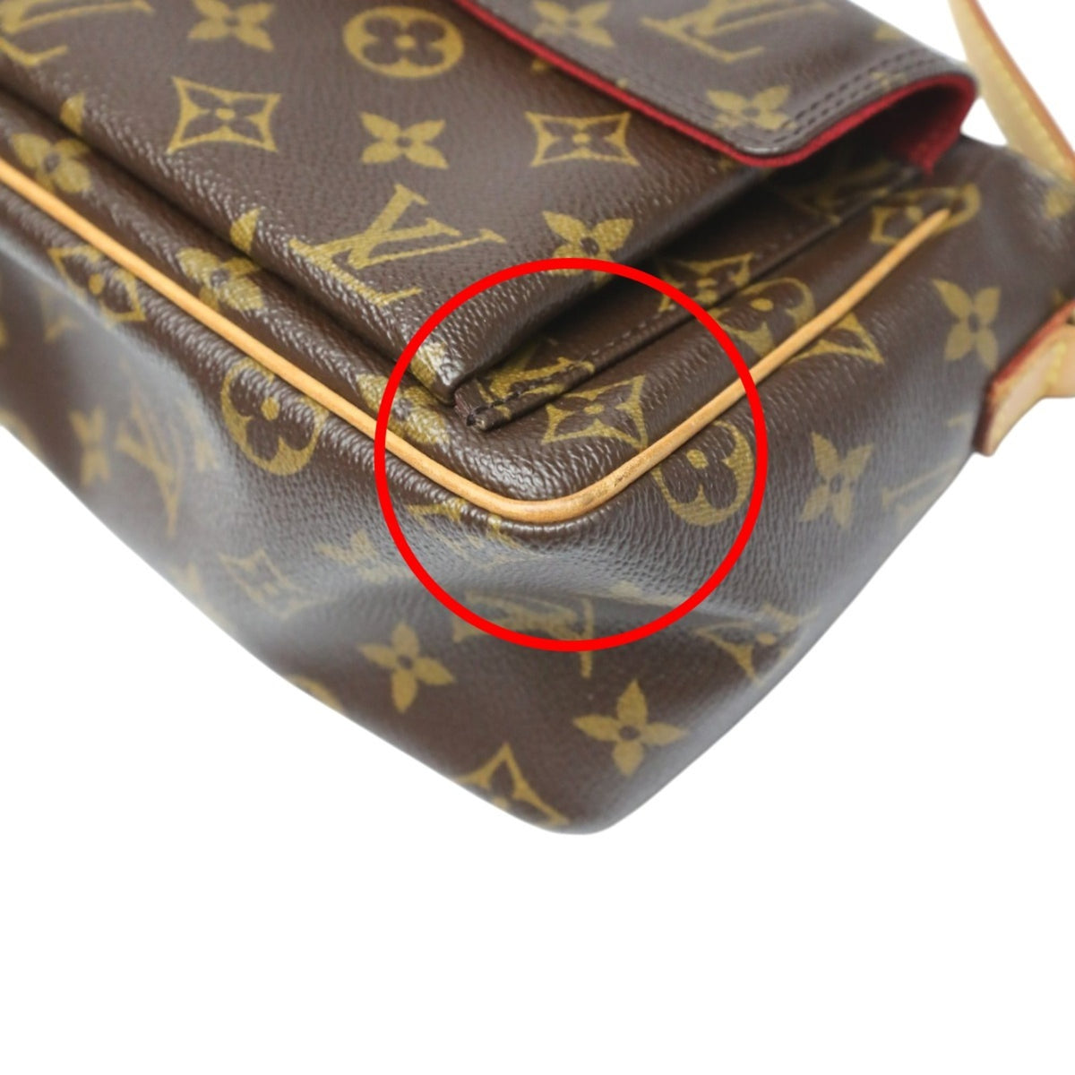 Louis Vuitton Brown Monogram Canvas Shoulder Bag (Pre-Owned)