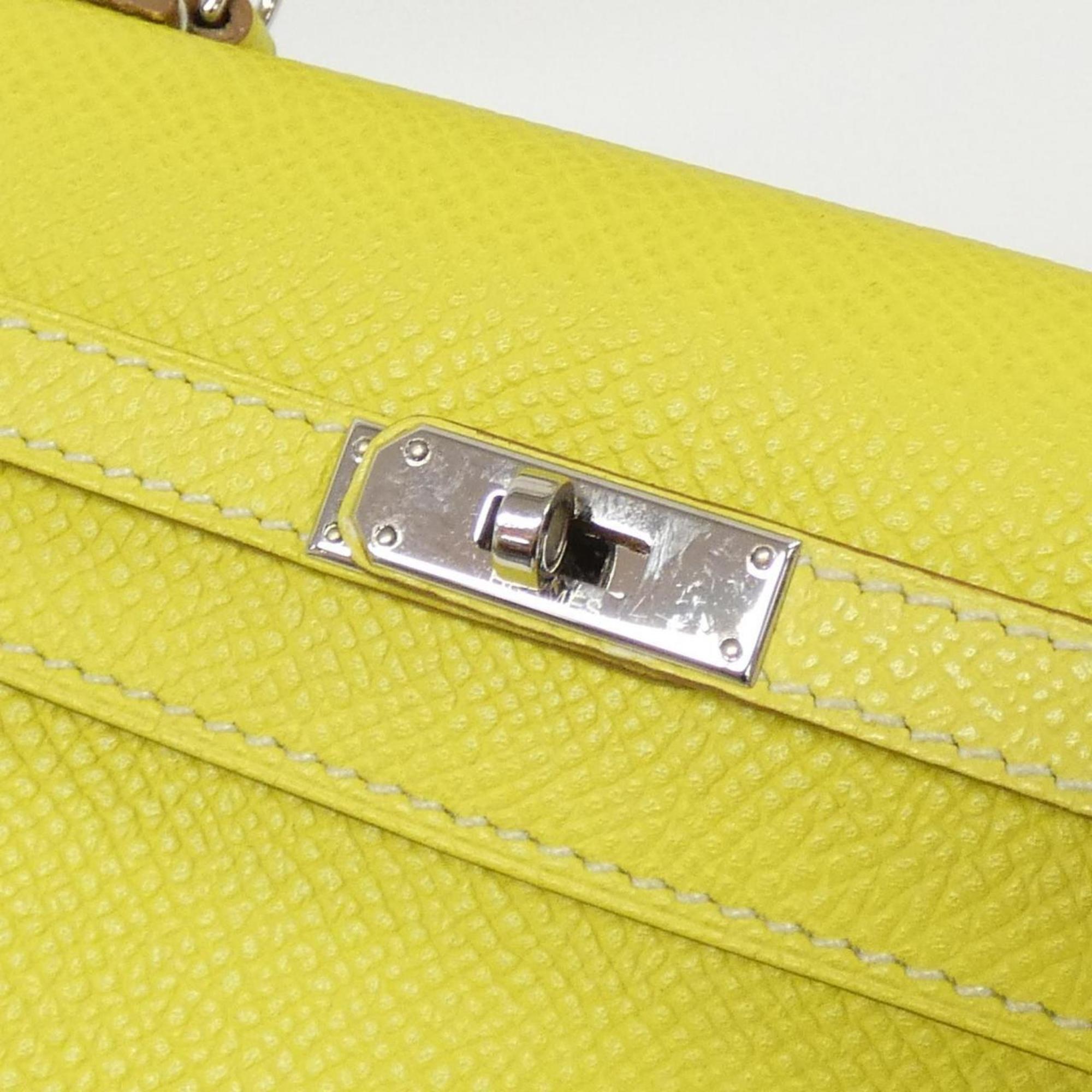 Hermes Kelly Lime Epsom Leather Handbag (Pre-Owned)