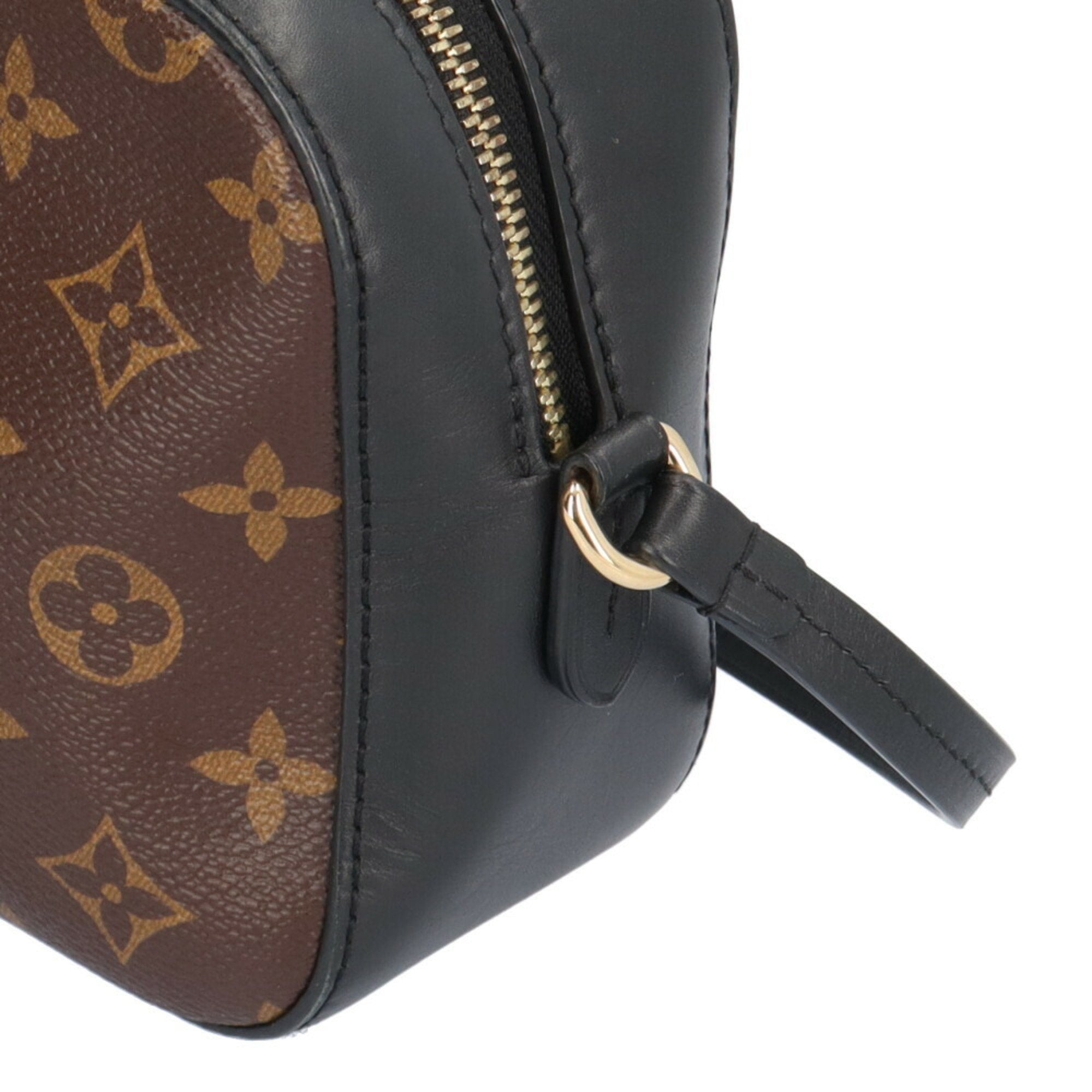 Louis Vuitton Black Brown Monogram Canvas Shoulder Bag (Pre-Owned)